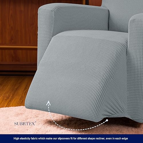 Miniatura 6 de subrtex Funda para silla reclinable, funda elástica para sillón reclinable, fundas protectoras para muebles, funda de sofá mecedora con bolsillo
