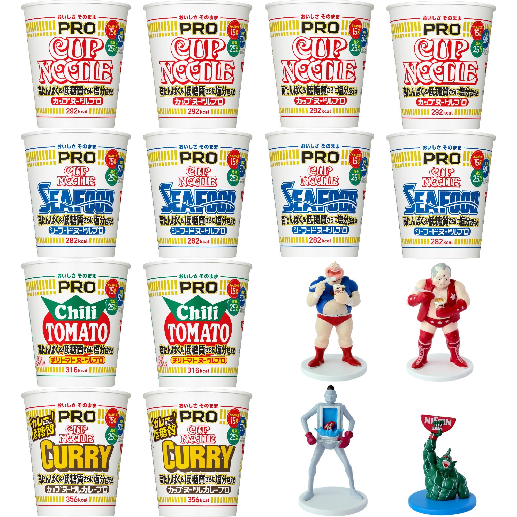 Amazon.co.jp: カップヌードルPRO 計12個 ＋ オリジナル キン肉マン