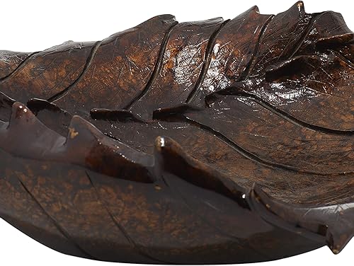 Miniatura 8 de Deco 79 Cuenco decorativo de resina tradicional, tamaño pequeño, bronce