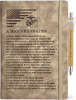 Marine Gifts Men Women, Marine Prayer Journal 200 Pages Notebook Diary A5 Lined, Marine