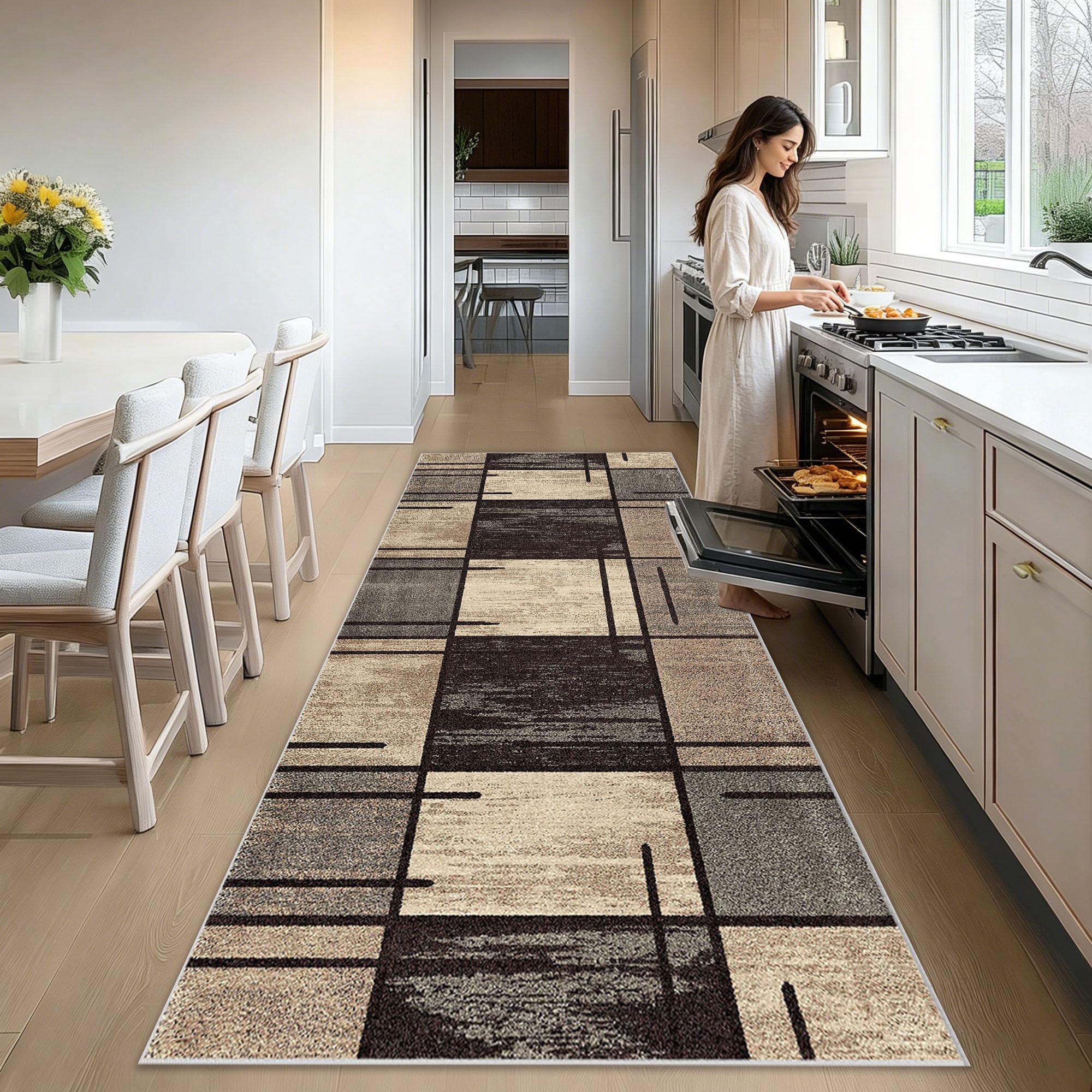Carpet pelo corto rug de 60x300 cm para pasillos transitados