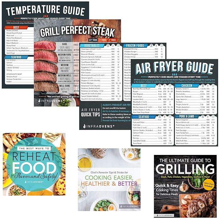 Buy Air Fryer Cheat Sheet Cooking Times Chart Accessories for