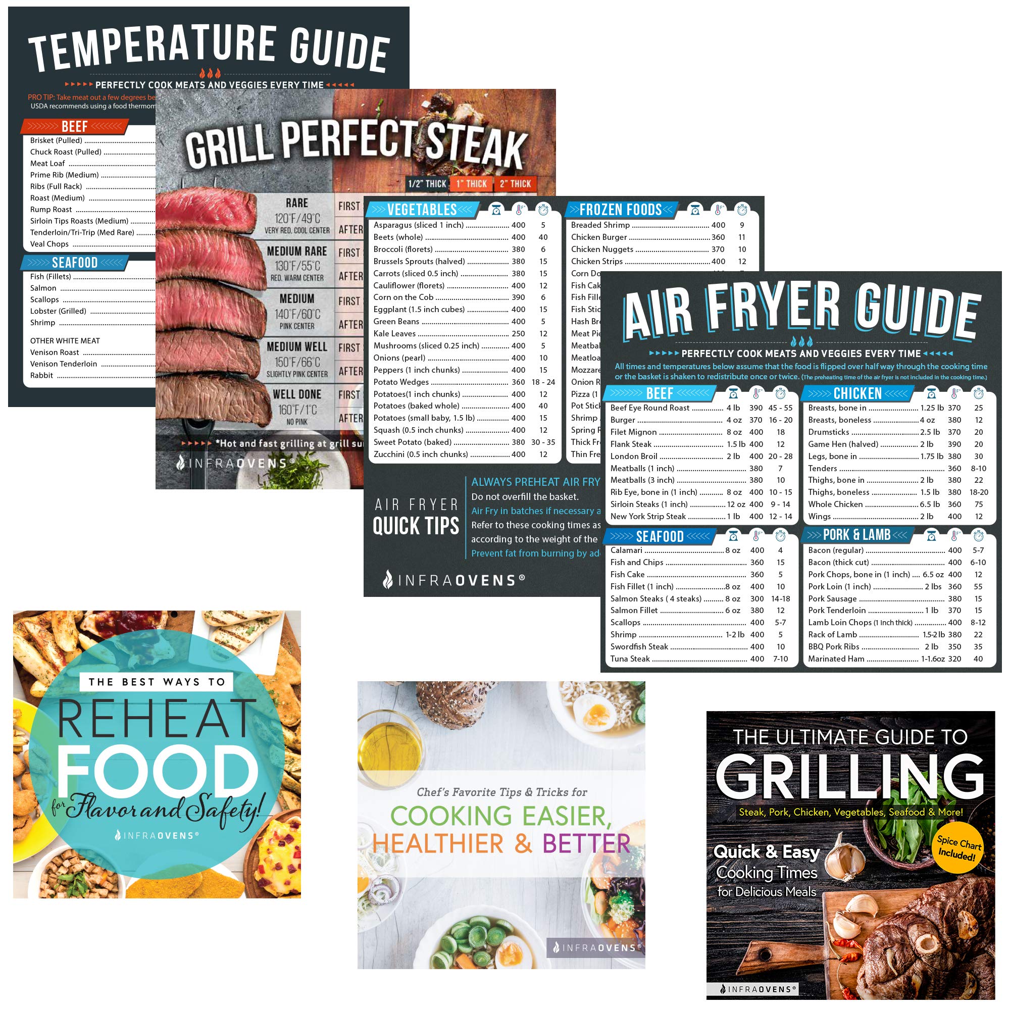 Buy Air Fryer Cheat Sheet Cooking Times Chart Accessories for