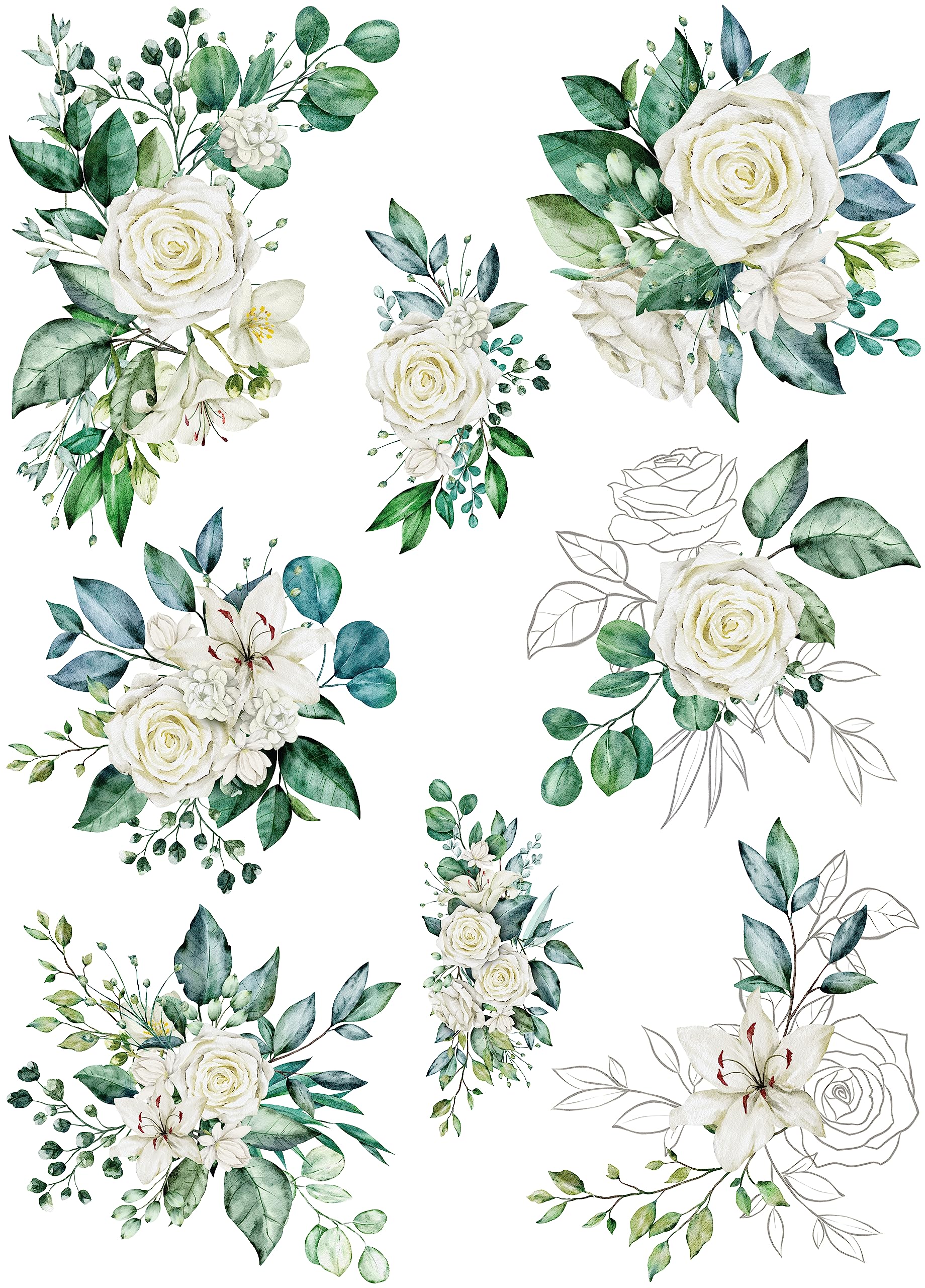 Papier De Riz Pour Bouquet De Pâques, 29,21 X 40,64 Cm – 10 Images De