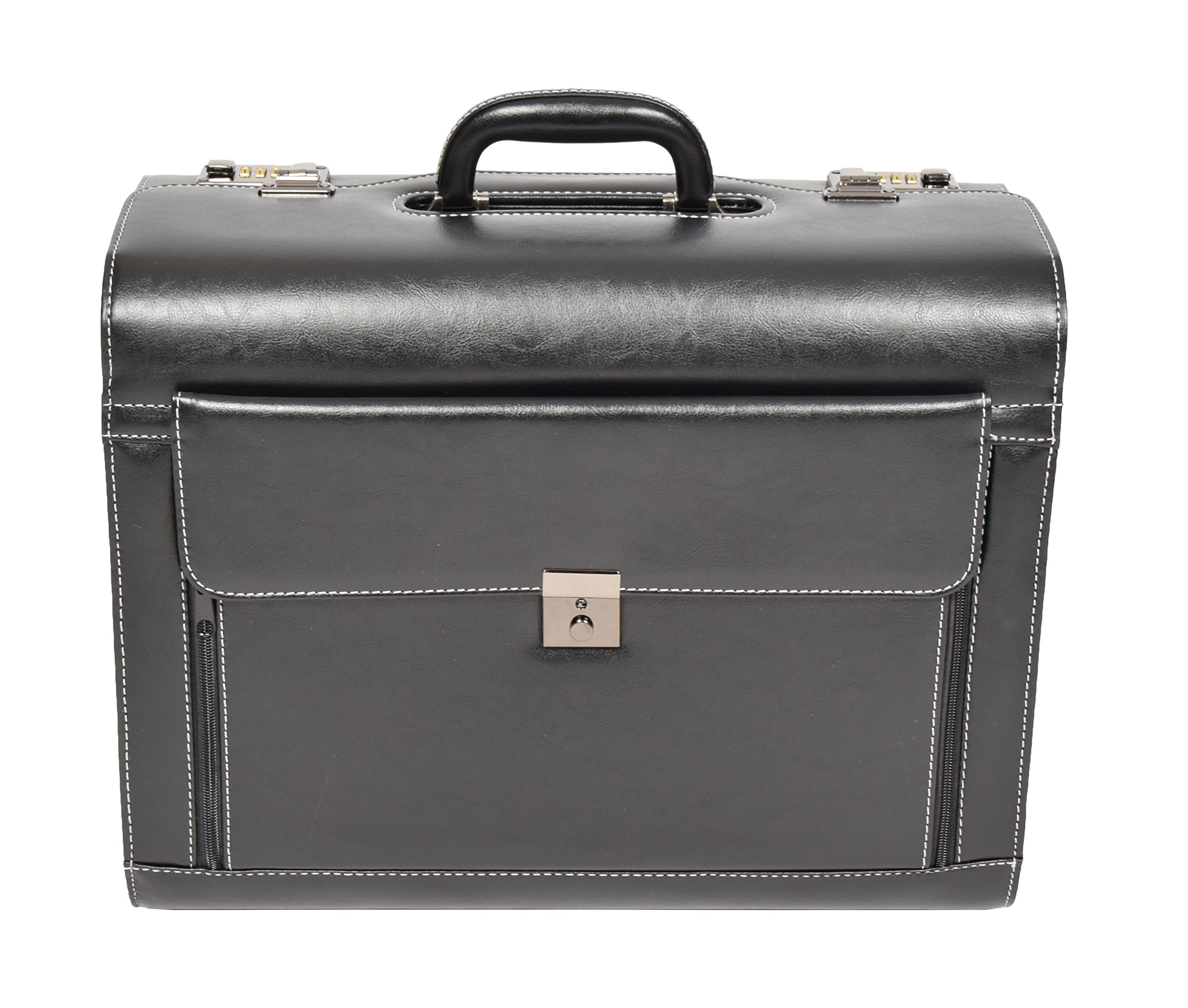 Borse Pilota del Viaggio PC Portatile Medico Borsa Rep Ventiquattrore Lucchetto a Combinazione HOL3196 Nero