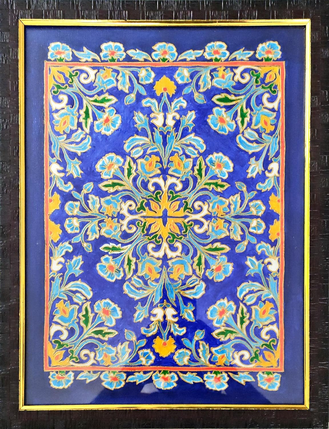 Iranian Meenakari Painting on Canvas Board Amazon.in Home & Kitchen