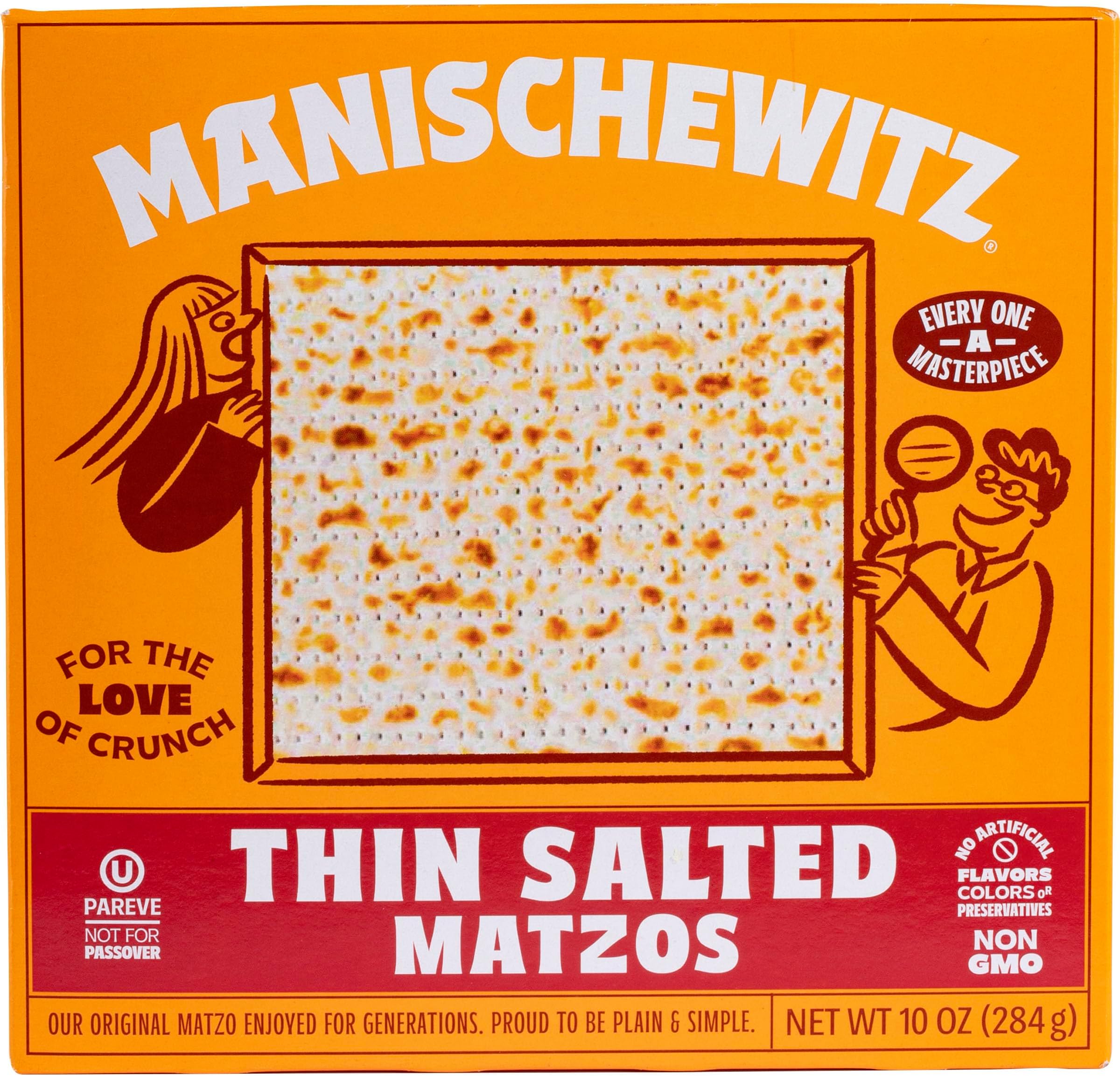 Manischewitz Thin Salted Matzo, 10 oz