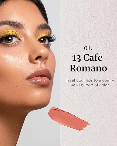 Miniatura 2 de VDL Lip Stain Comfort Slip Lipstick 13, Cafe Romano, lápiz labial ligero, mate y suave para una comodidad sin esfuerzo. Color de labios vibrante y