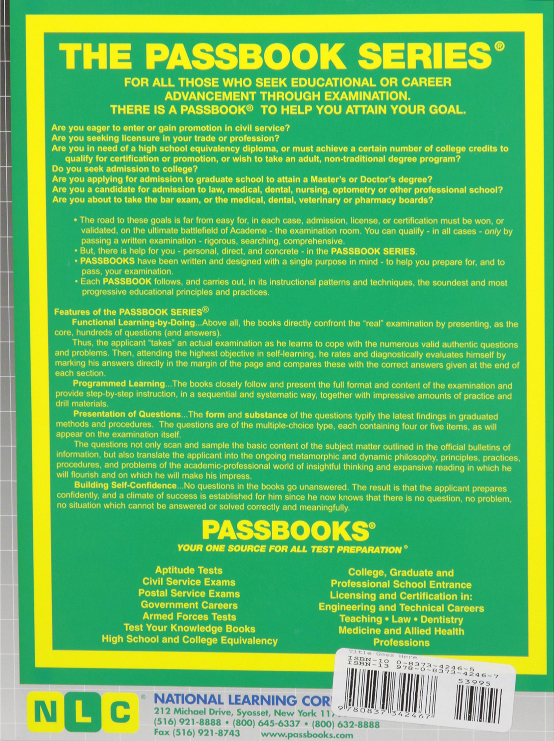 Systems Software Specialist: Passbooks Study Guide (Passbooks Study Guide: Career Examination)