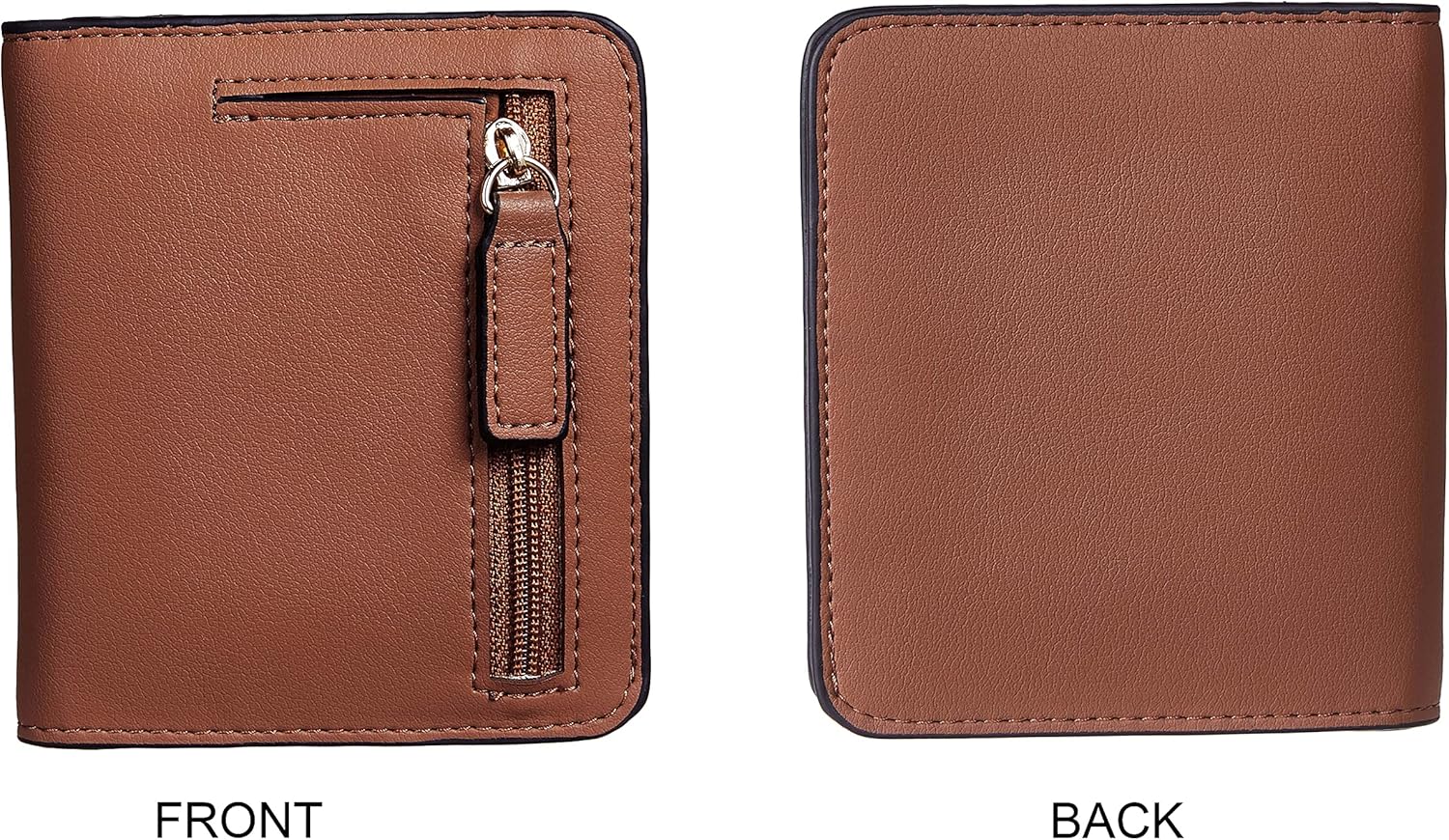 Toughergun Women’s Small Slim Leather Wallet with RFID Protection, Compact Bifold Mini Purse with Clear ID Window - Image 5