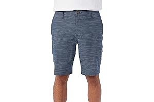 O'Neill 20 Inch Slub Hybrid Shorts: Water Resistant, Quick Drying Performance