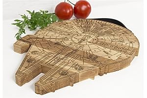 Millennium Falcon Engraved Wooden Cutting Board