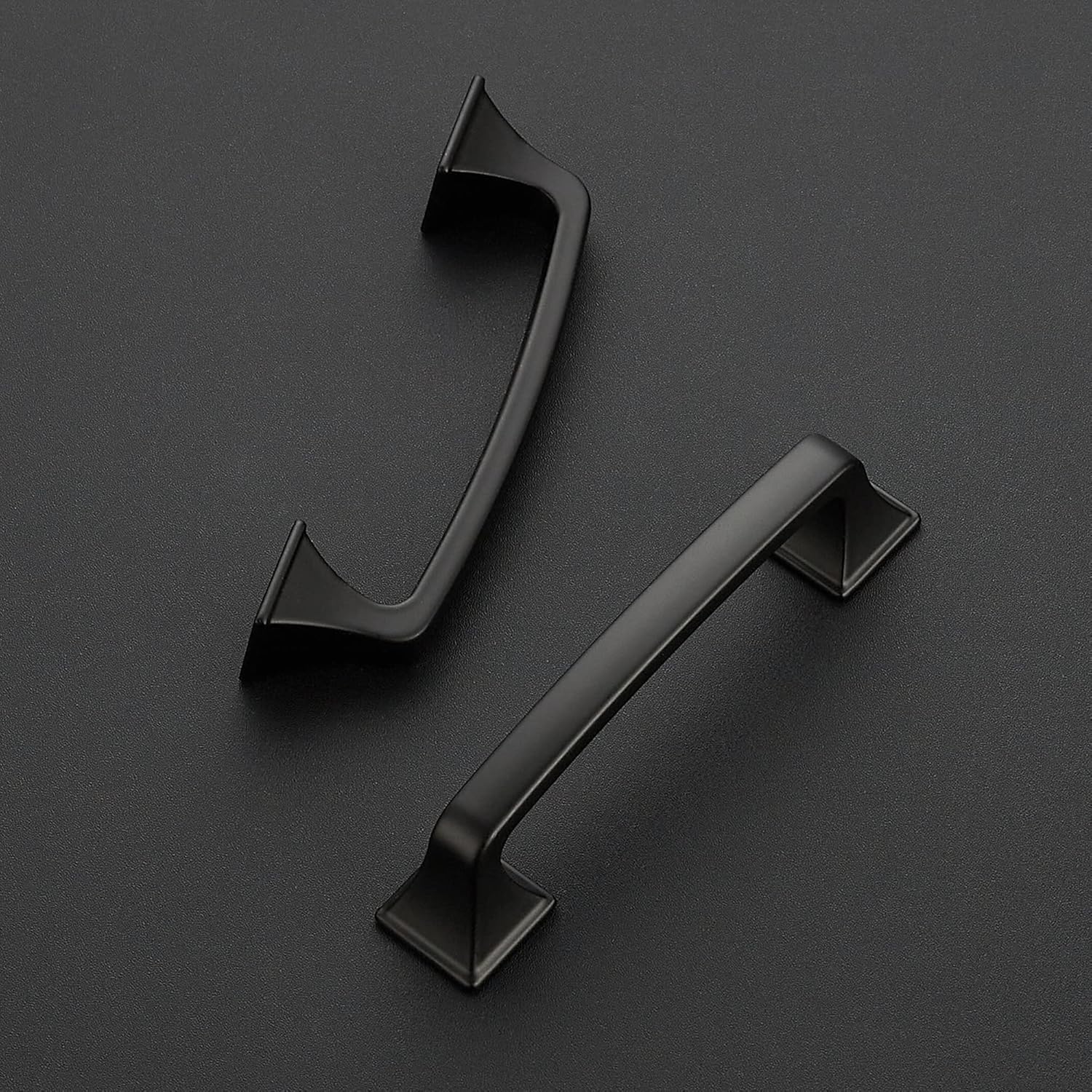 ravinte 30pcs pack matte black kitchen cabinet handles drawer pulls 3-3/4 inch hole centers cabinet pulls kitchen hardware sturdy big square base dresser drawer handles 3-3/4 inch hole center matte black 30