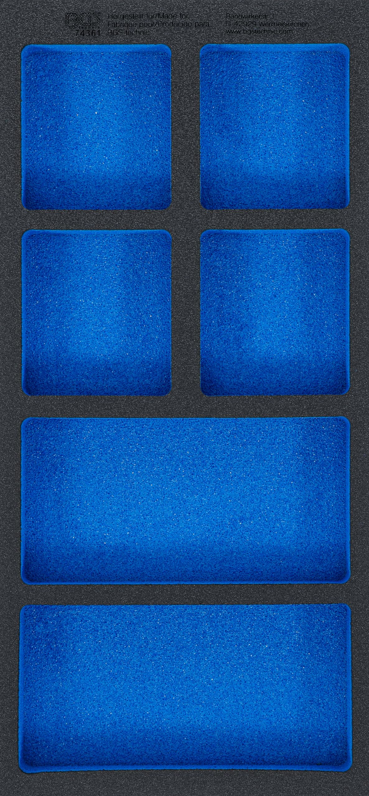 BGS 74361, Blau, Klein