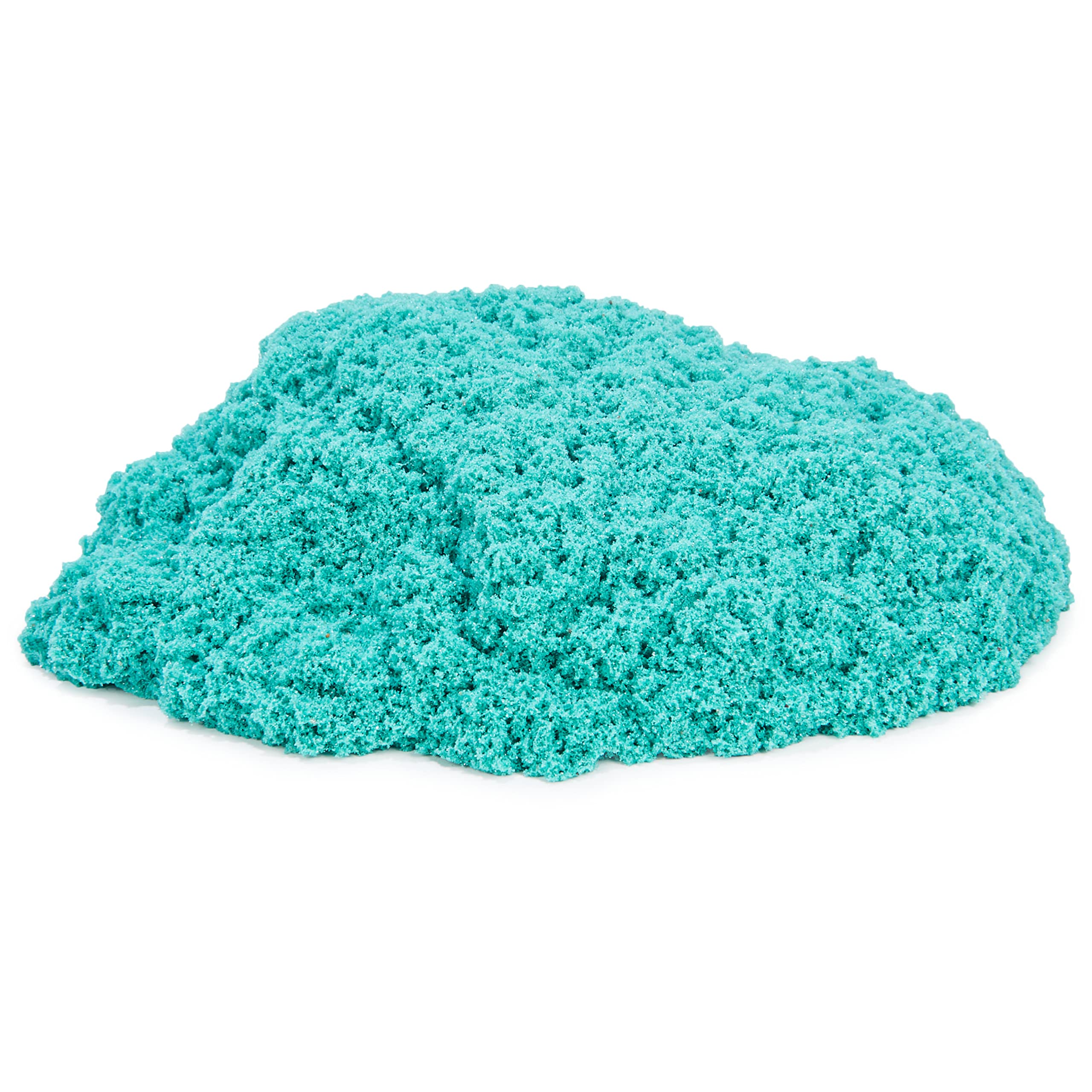 Kinetic Sand – turkusowy piasek kinetyczny z brokatem (900 g), naturalny piasek do zgniatania, mieszania i formowania, zabawki sensoryczne dla dzieci od 3 lat