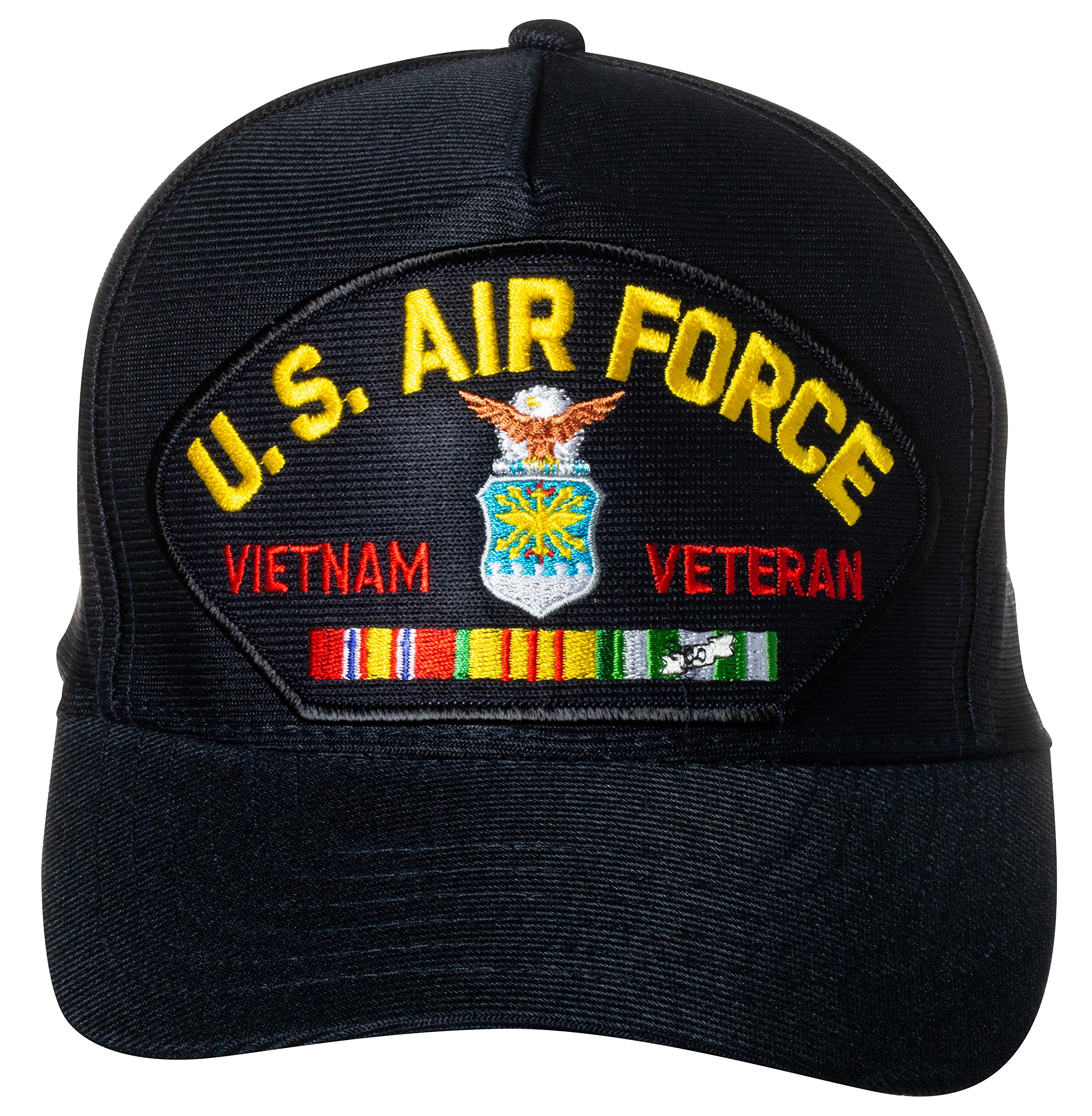 Artisan OwlUnited States Navy Vietnam Veteran Emblem Patch Hat Navy Blue Baseball Cap