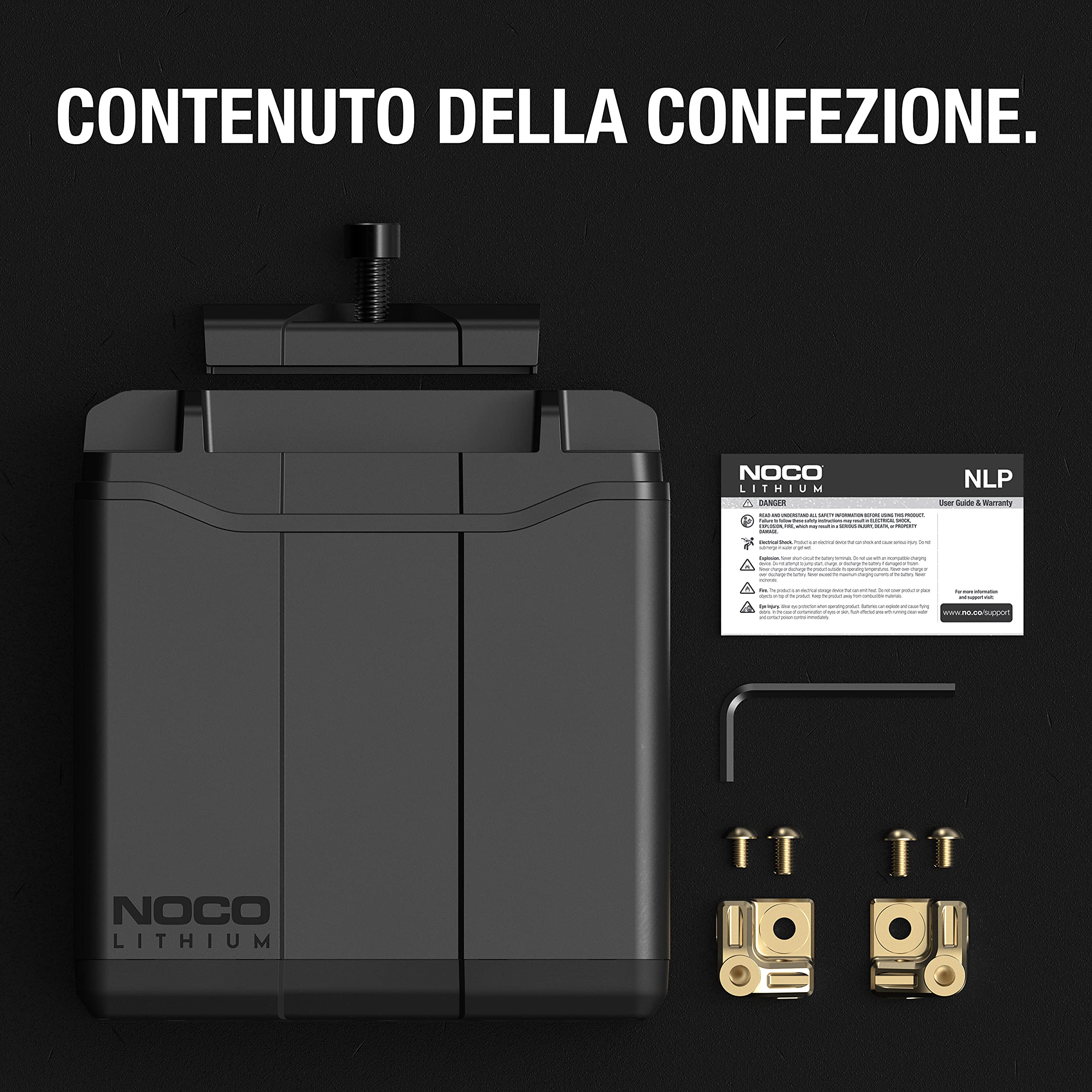 NOCO Lithium NLP30: Batteria Moto 12V Ultra-Leggera – Gruppo 30 – 8Ah – Avviamento 700A – BMS Intelligente – Certificata UL