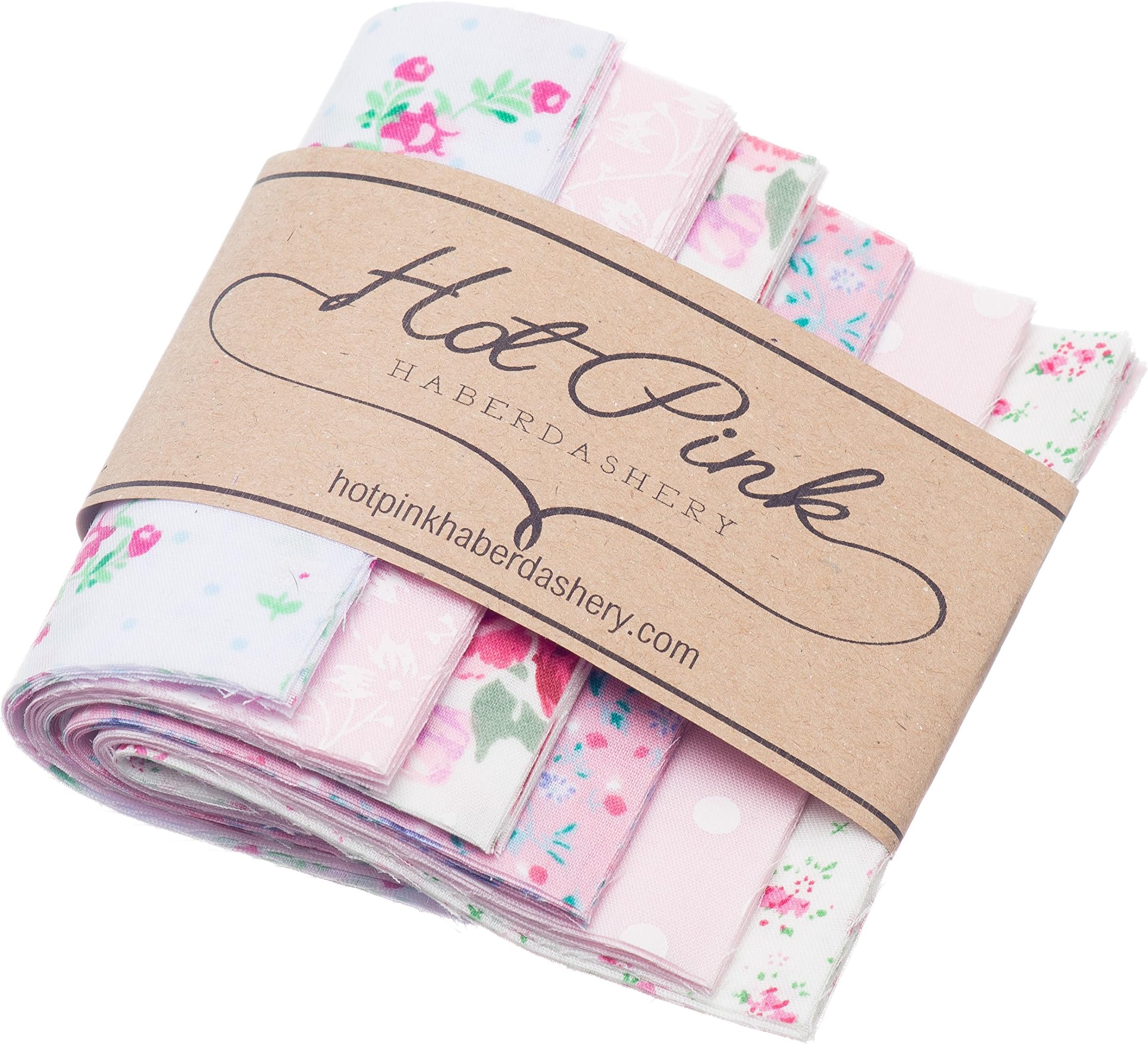 x 50 Pretty Pink Patchwork Squares 10 x 10cm
