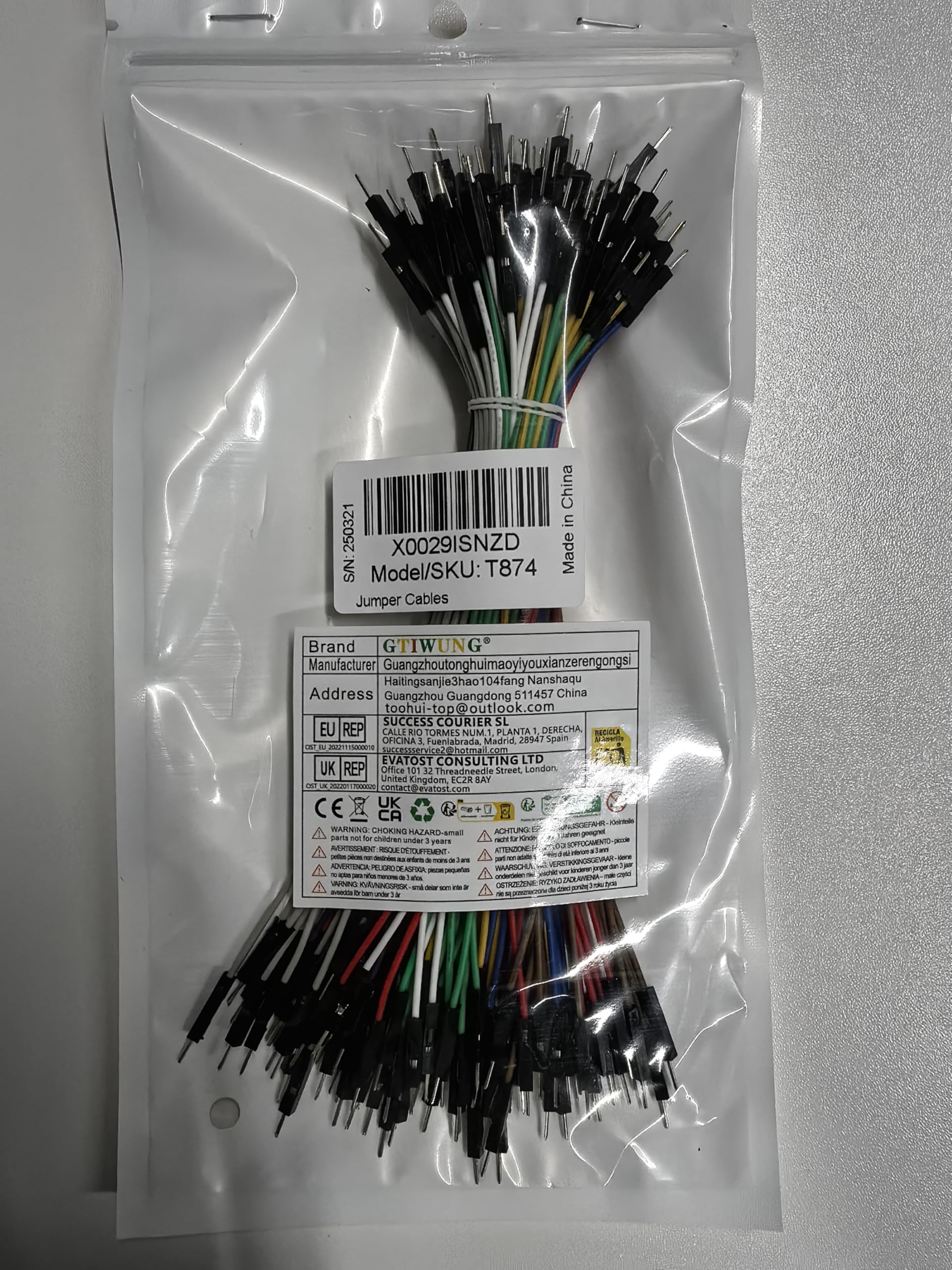 flexibel Jumper Kabel für Breadboard Wire Steckbrücken Drahtbrücken 22AWG 24AWG