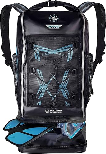 Dry Bag - Mochila impermeable de 40 L, resistente bolsa de playa enrollable con compartimento para cosas sucias para viajes, senderismo, navegación