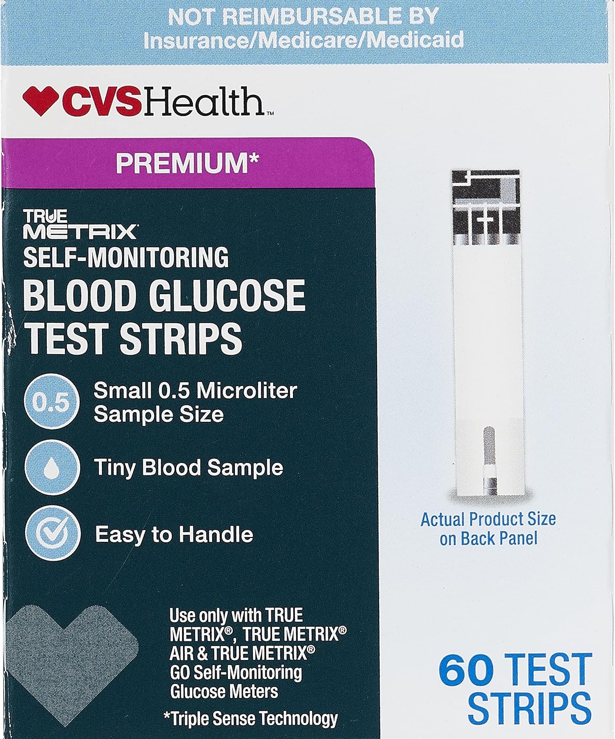 CVS Health True Metrix Blood Glucose Test Strips Health