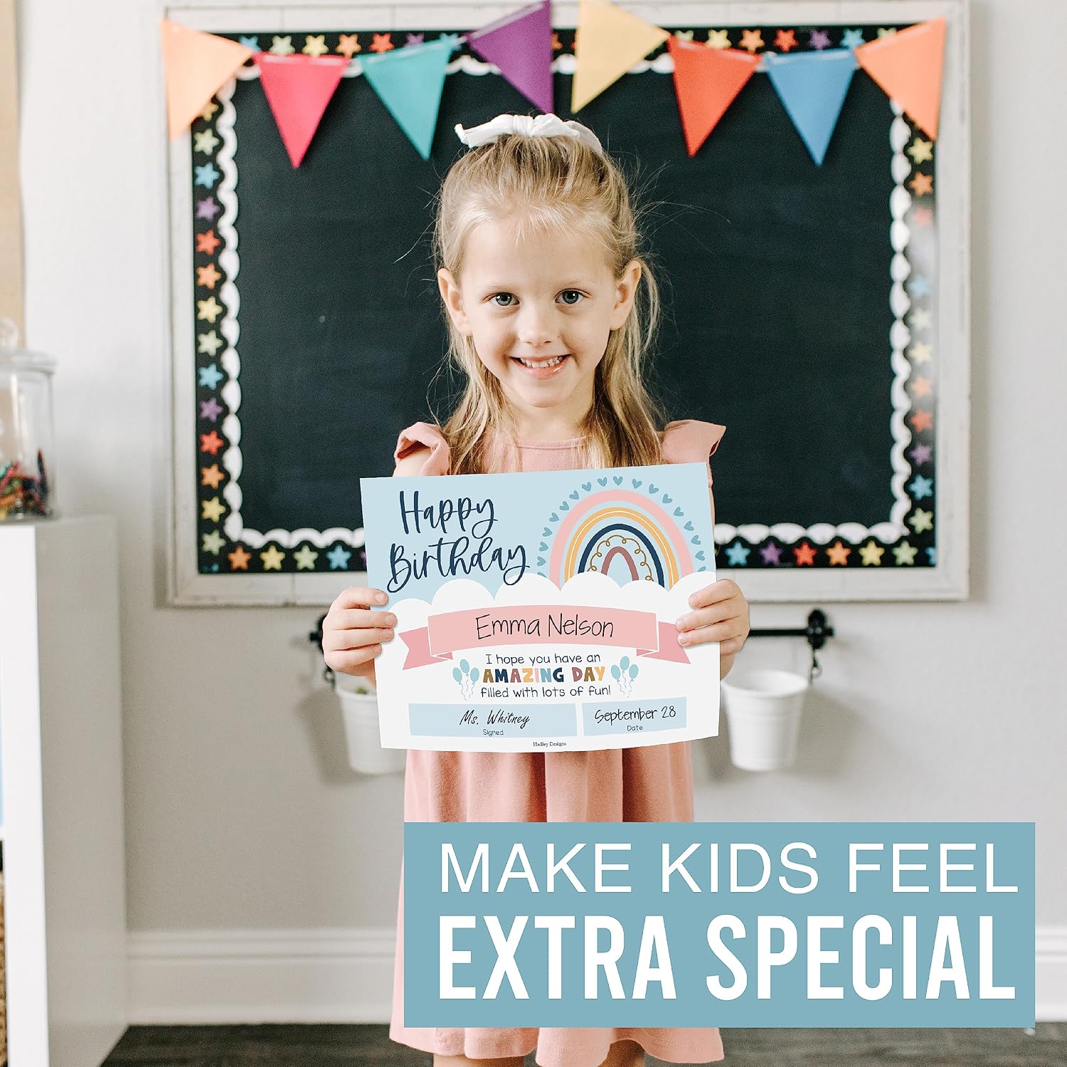 Happy Birthday Certificates for Students -25pcs Classroom Birthday for Kids image 2