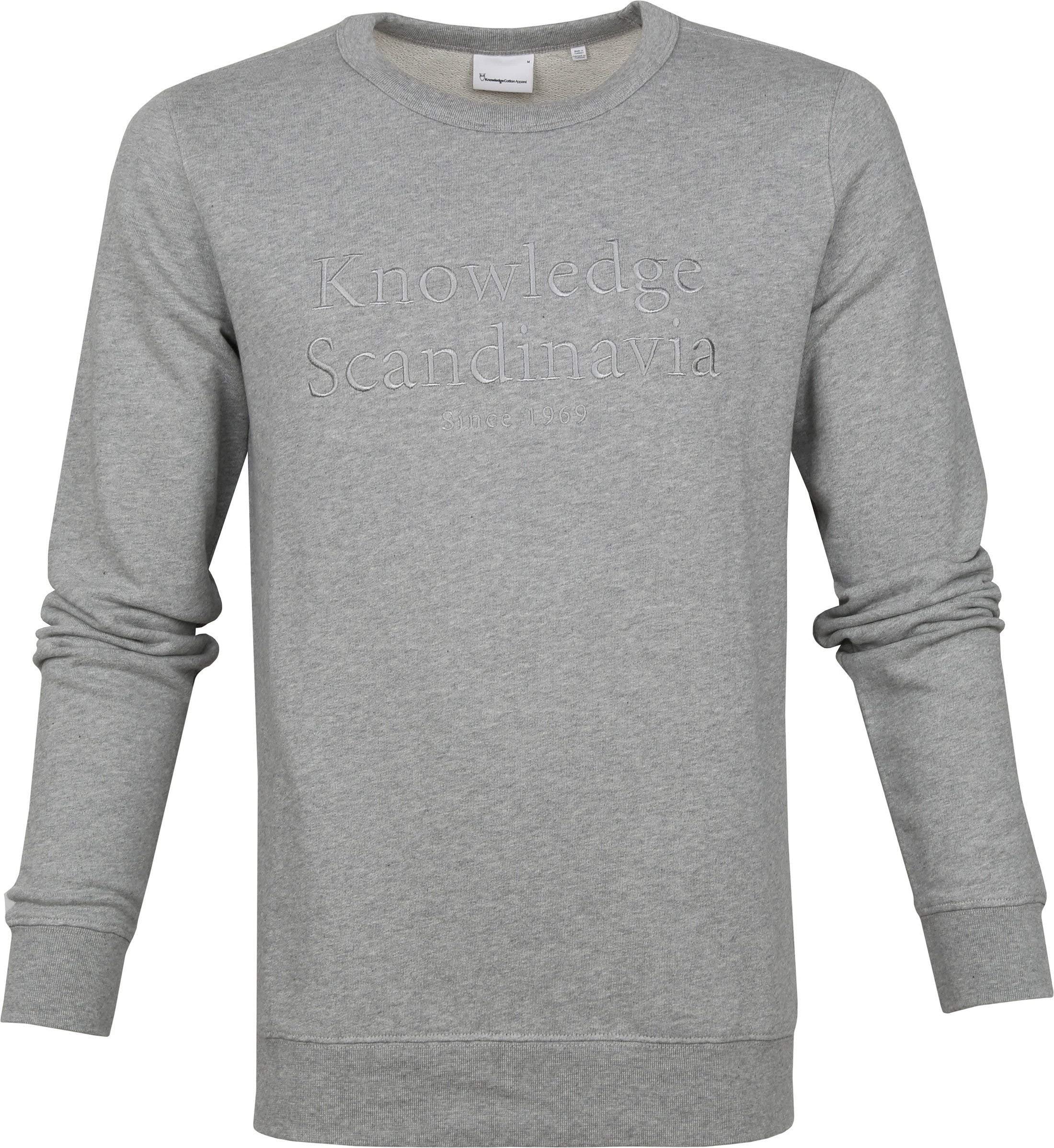 KnowledgeCotton ApparelElm Pullover Grey, Grijs, M