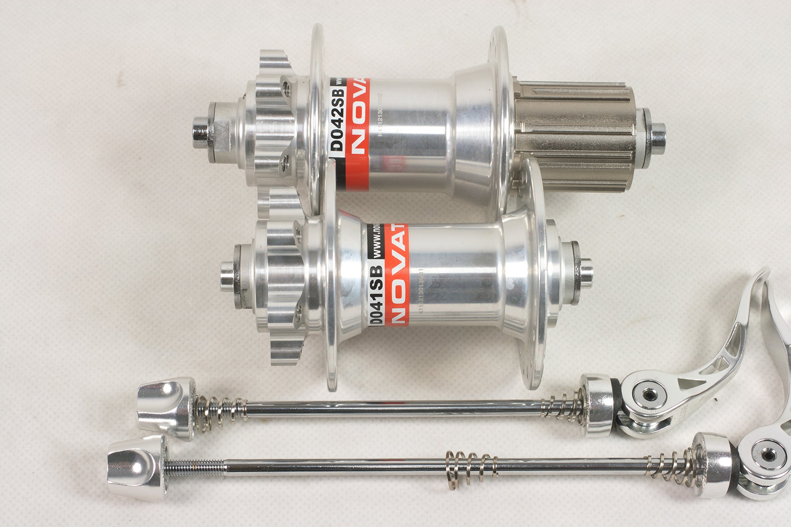 Novatec D041SB D042SB MTB Disc Hub Front and Rear Silver