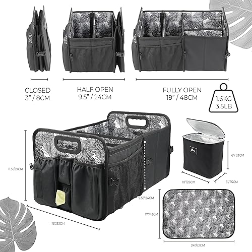 Miniatura 4 de Organizador de maletero de automóvil para enfriar y tapa cinturón de seguridad delantero y trasero botella bolsillo para bolsa de plástico para