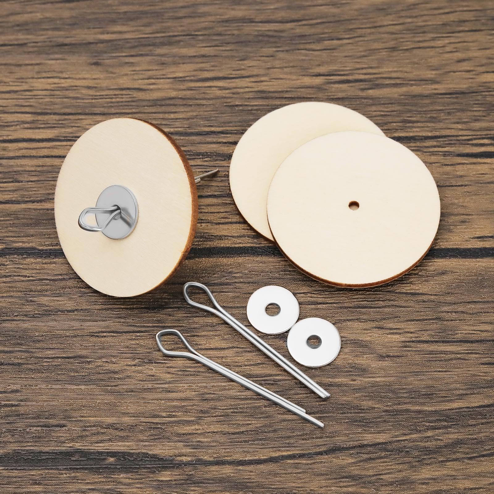 Set di 30 giunti per bambole, giunti per bambole, perni di collegamento, dischi in fibra di fibra, 30 mm, 40 mm, 50 mm, accessori per bambole