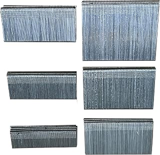 TMX200 16 Gauge Straight Finish Nails Mixed 1", 1-1/4",1-1/2",1-3/4",2",2-1/2" Length, 200-Count each size, 1,200-Pack