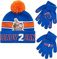 Vista 1 de WARNER BROS. Boys' Space Jam Winter Hat Set - 2 Piece Beanie and Gloves Set