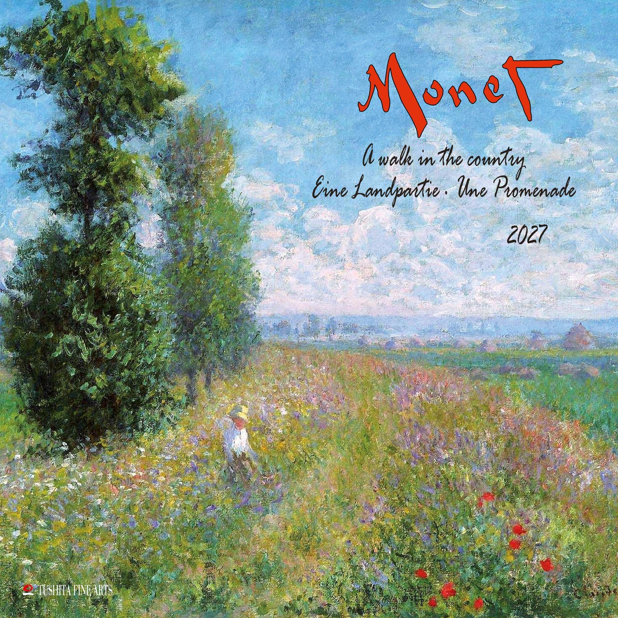 Claude Monet - A Walk in the Country 2027: Kalender 2027
