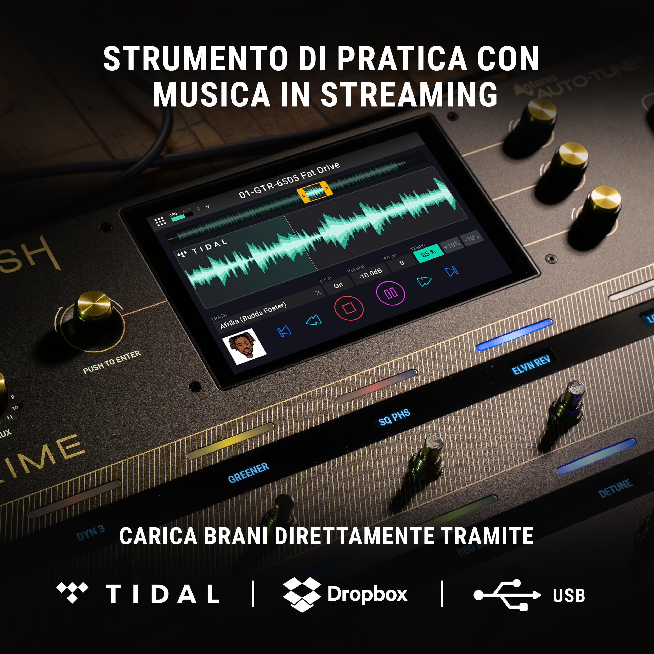 HeadRush Prime - Pedaliera Multieffetto per Chitarra e Voce, Processore con Amp Cloner, Antares Auto-tune, WiFi, Touchscreen, Looper e Bluetooth