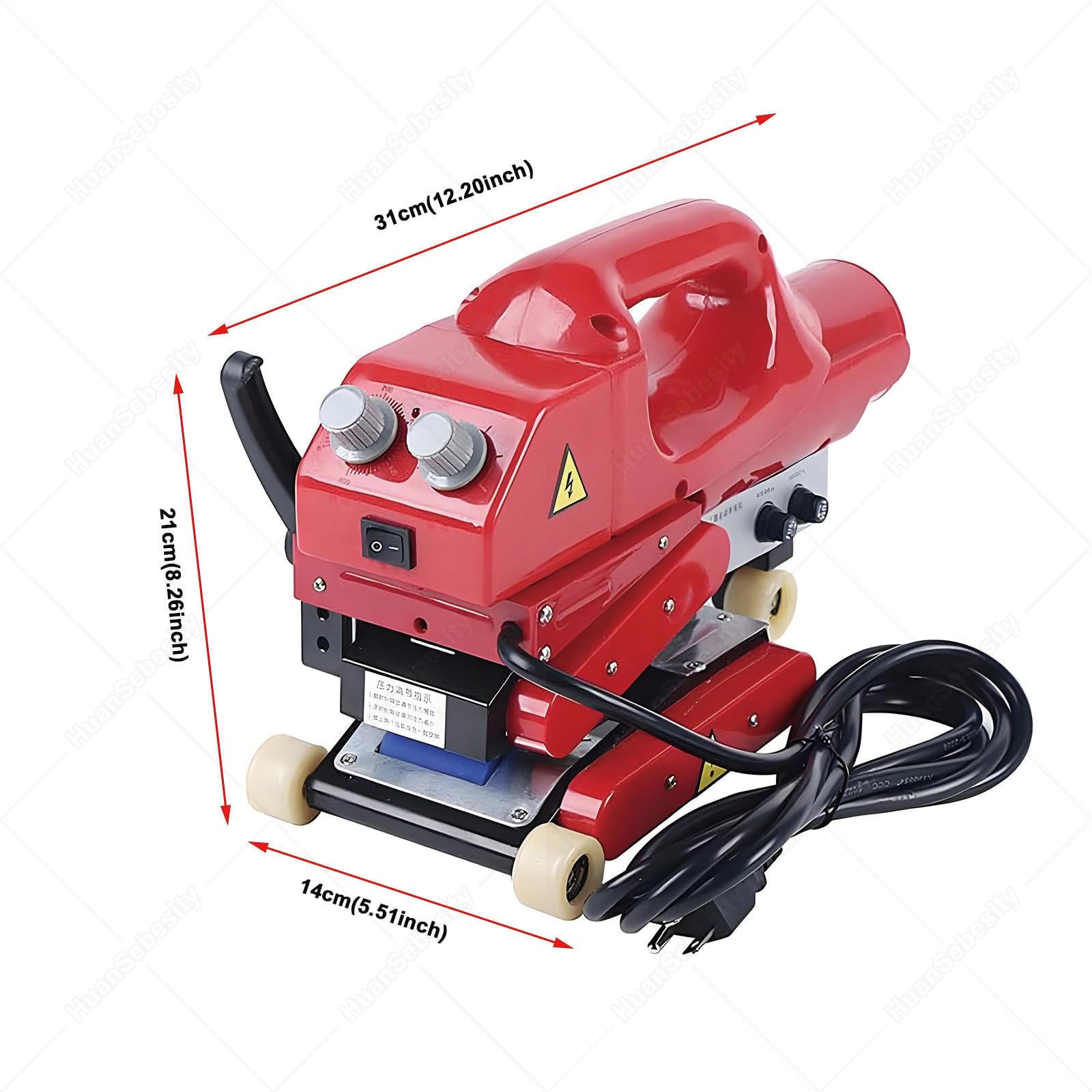 Automatyczna spawarka geomembranowa, spawarka klinowa na gorąco 1100 W do wykładziny z blachy HDPE PVC, hydroizolacja konstrukcji