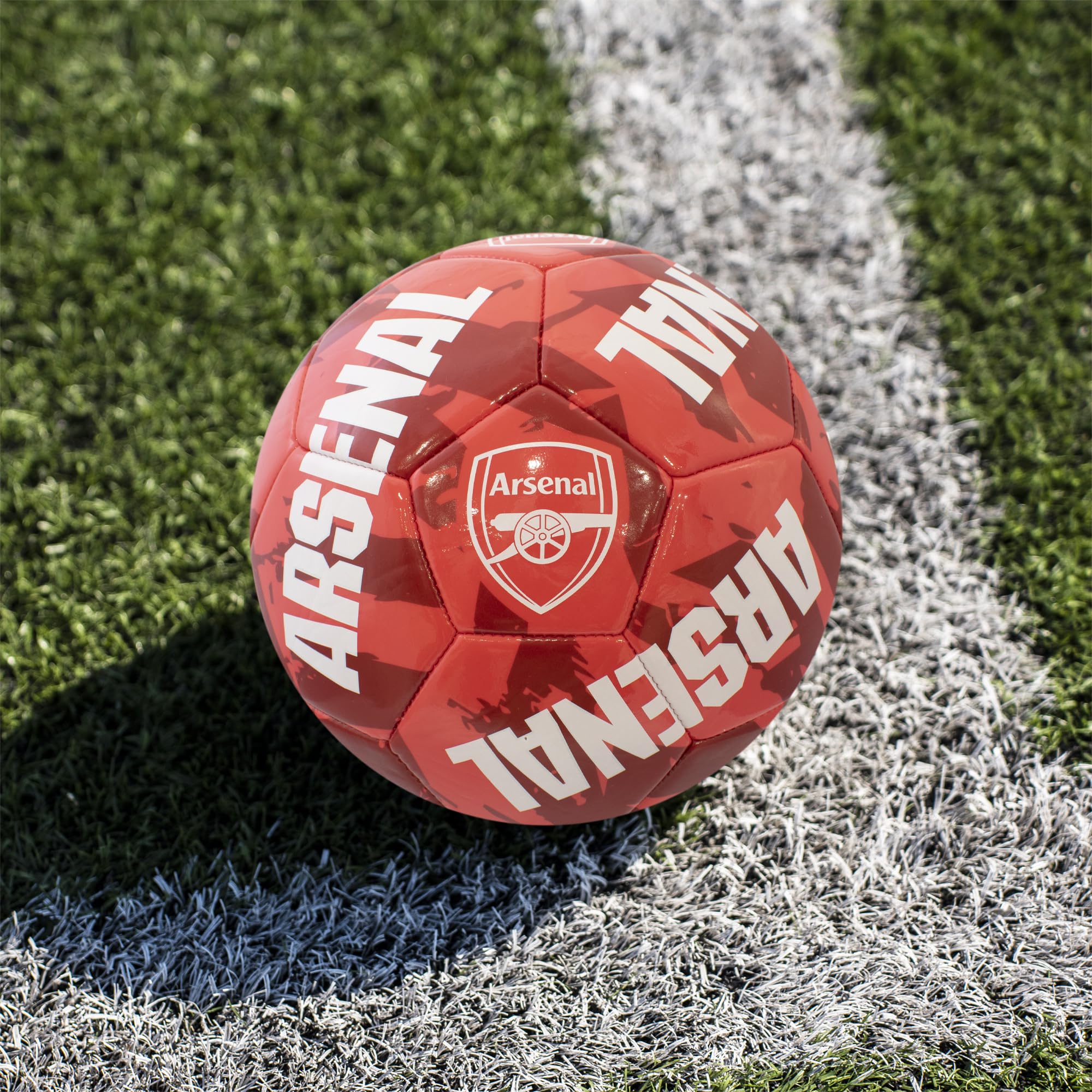 Hy-Pro Ballon De Football Officiel Arsenal FC Taille 5 – Motif Turbine Iconique, Ballon Match & Entraînement, Cadeau Parfait Pour Les Fans Des Gunners