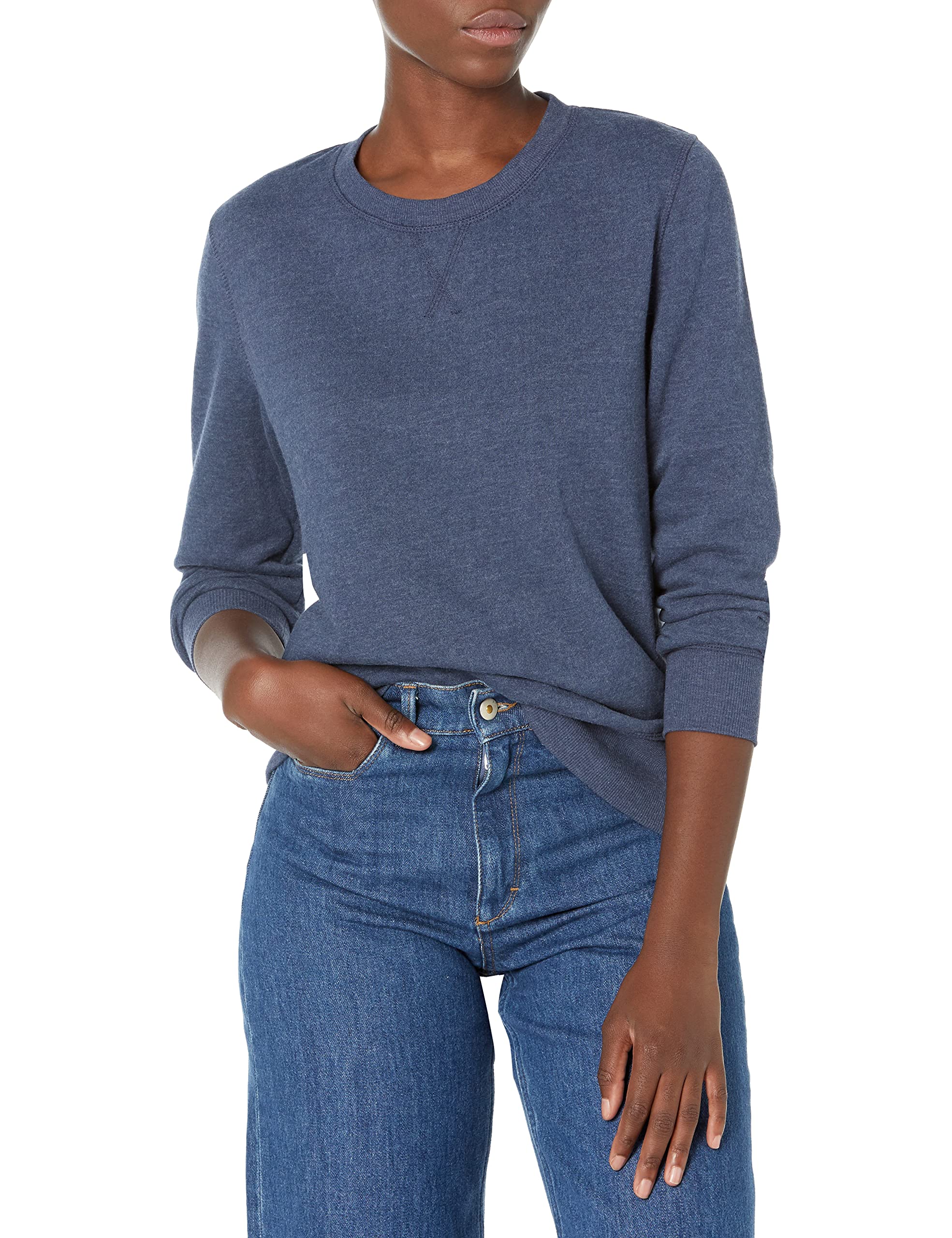 Amazon Essentials Felpa Girocollo in Pile di French Terry (Taglie Forti Disponibili) Donna