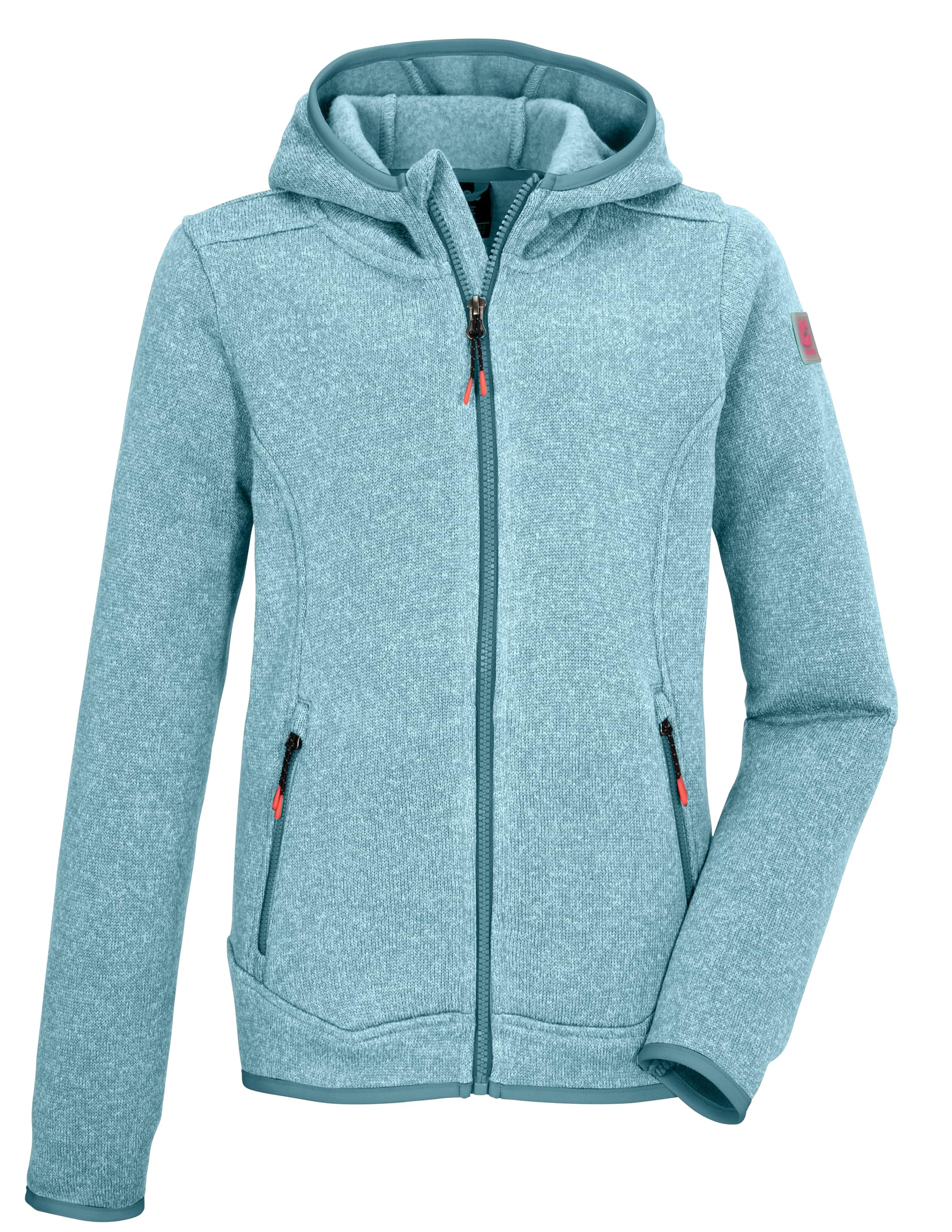 Killtec Mädchen Kos 174 Grls Kntflc Jckt Strickfleecejacke/Fleecejacke mit Kapuze