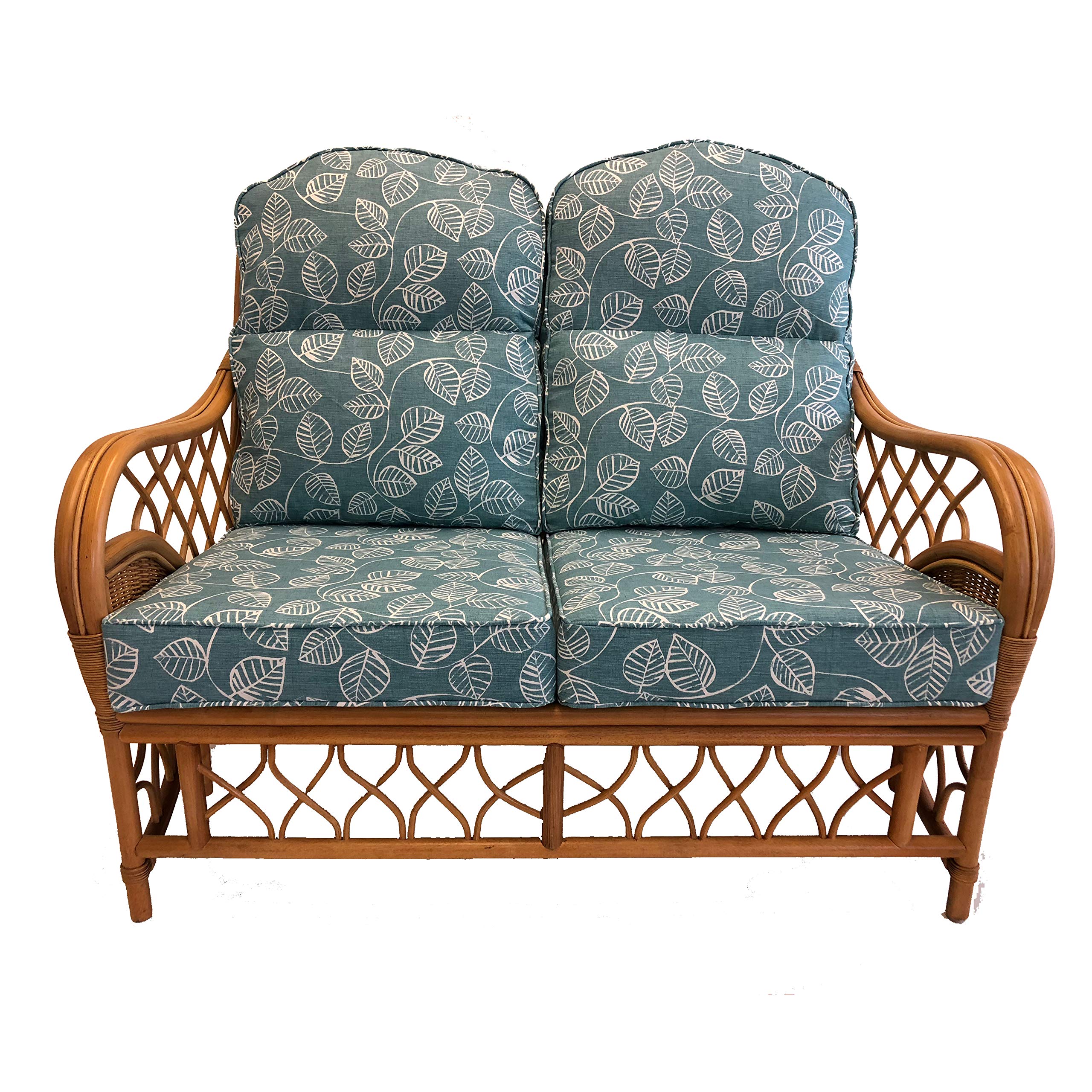 Replacement Cushions for Conservatory Cane Furniture with piped edging (CUSHIONS ONLY) (Caracus, Sofa Cushions)