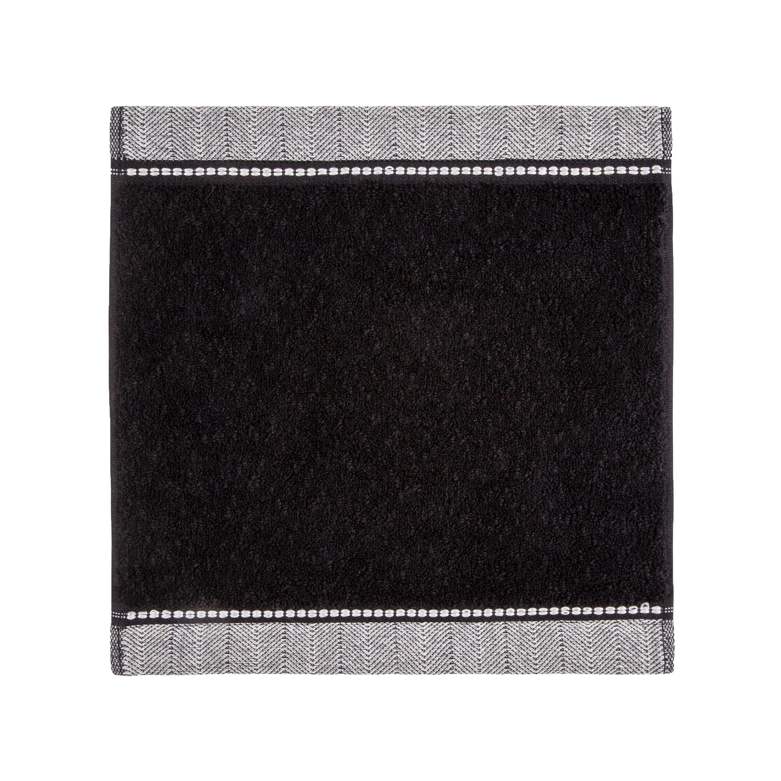 Möve Brooklyn Uni – Toalla (30 x 30, Black