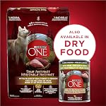 Purina ONE Classic Ground True Instinct Nourriture pour chien humide, Poulet & Canard - 368 g Can (12 Boîte)
