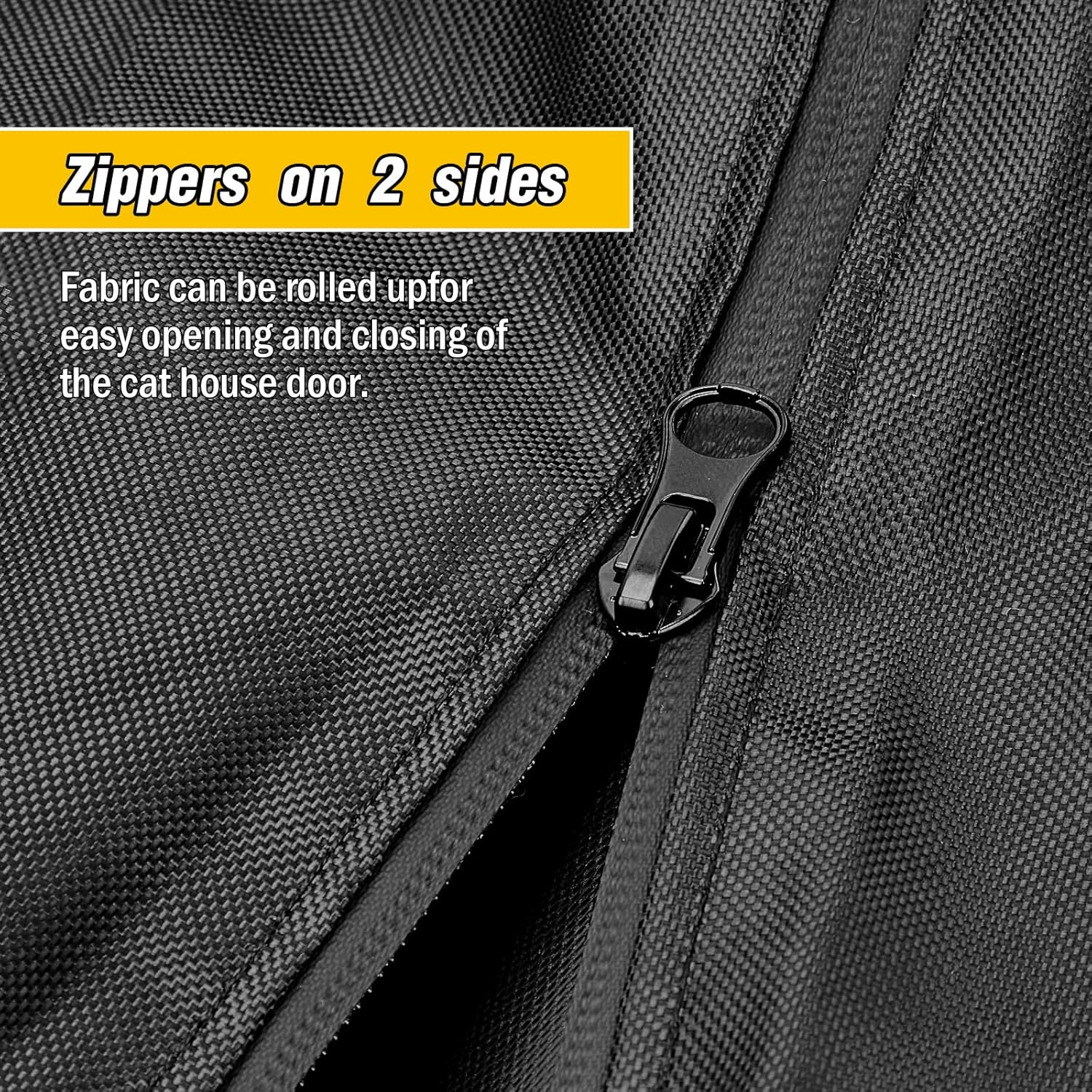 Kingling Outdoor Cat House Cover Fits for Aivituvin Large Cat Houses & Condos, Universal Catio Cover Waterproof & Dustproof Pet Enclosure Cover for Cat, Bird & Rabbit- 75"L x 42"W x 75"H(Cover Only)