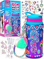 Vista 11 de PURPLE LADYBUG Decora tu propio kit de botella de agua para niñas, diseño de unicornio con calcomanías de gemas con purpurina, regalos para niñas