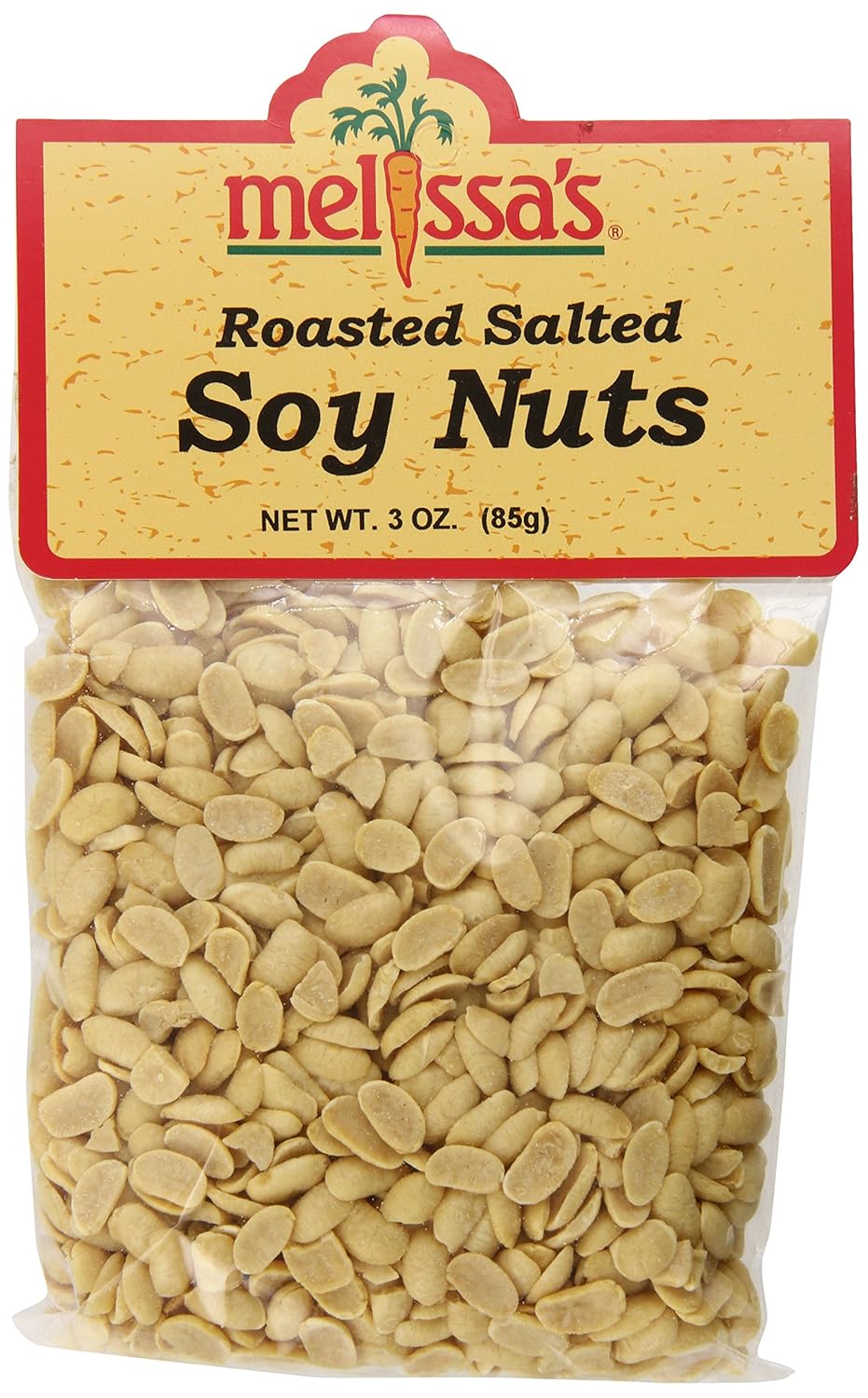 Melissa's Roasted Soy Nuts, Salted, 3Ounce Bags (Pack of