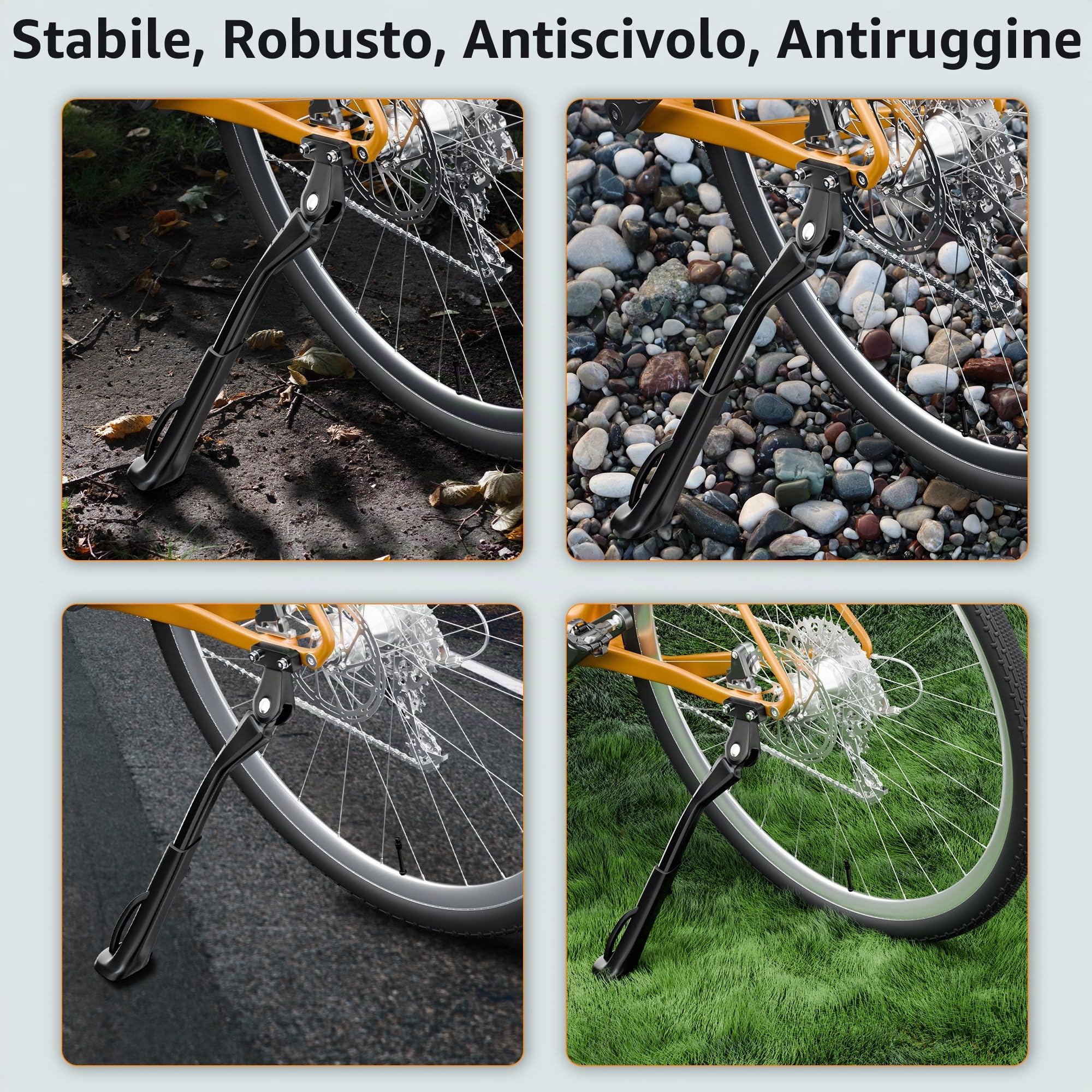 Cavalletto per Bicicletta, con Spaziatura dei Fori di 40 mm/Supporto Universale per Bicicletta, Cavalletto per Bicicletta da 26 a 29 Pollici, Cavalletti per Bicicletta Regolabili