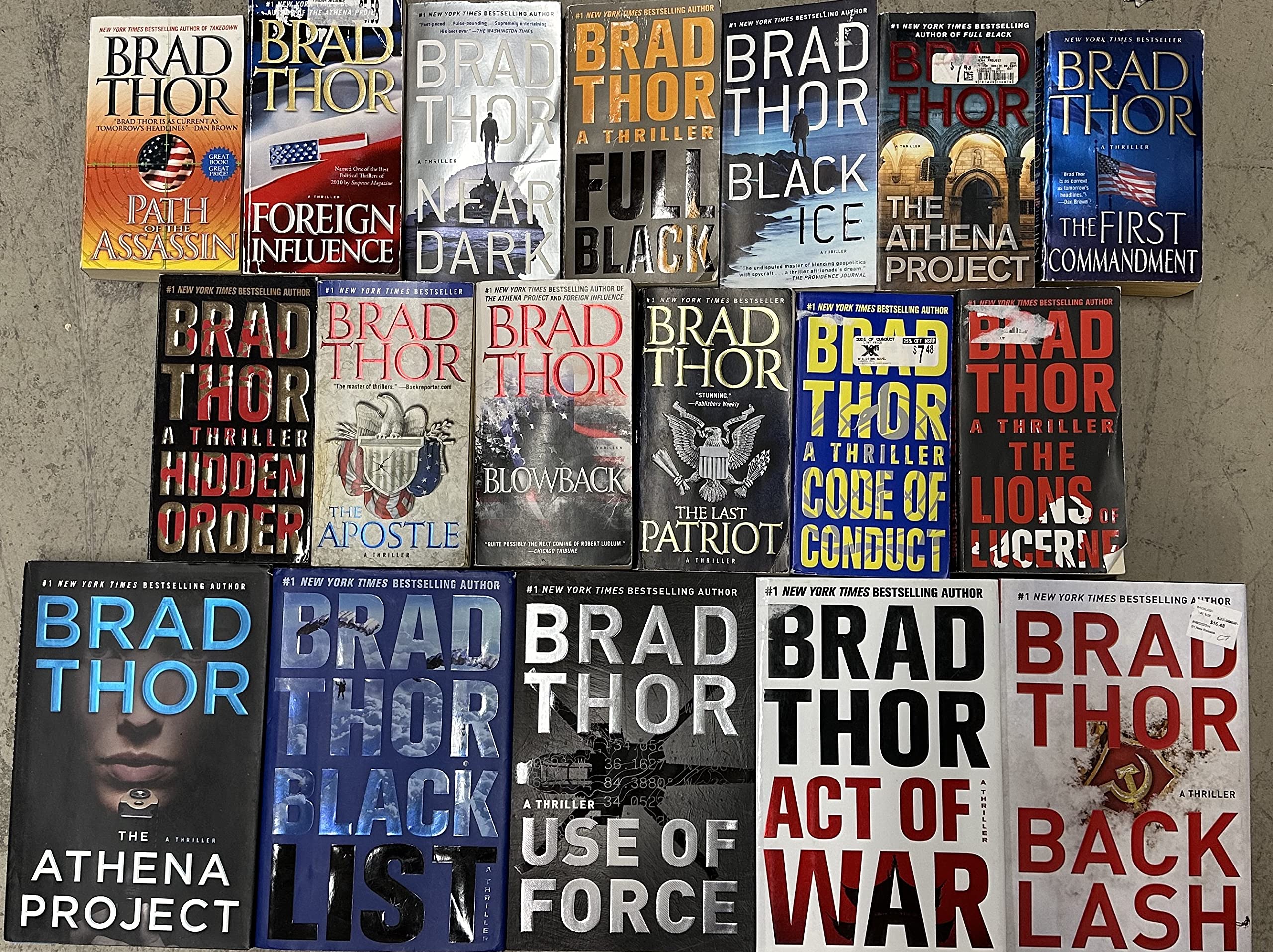 Brad Thor Political Thriller Collection 14 Book Set