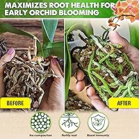 Vista 4 de Mezcla de tierra para macetas de orquídeas [mejorada] DUSPRO para replantar con musgo forestal, corteza de pino, perlita y piedra pómez, mezcla