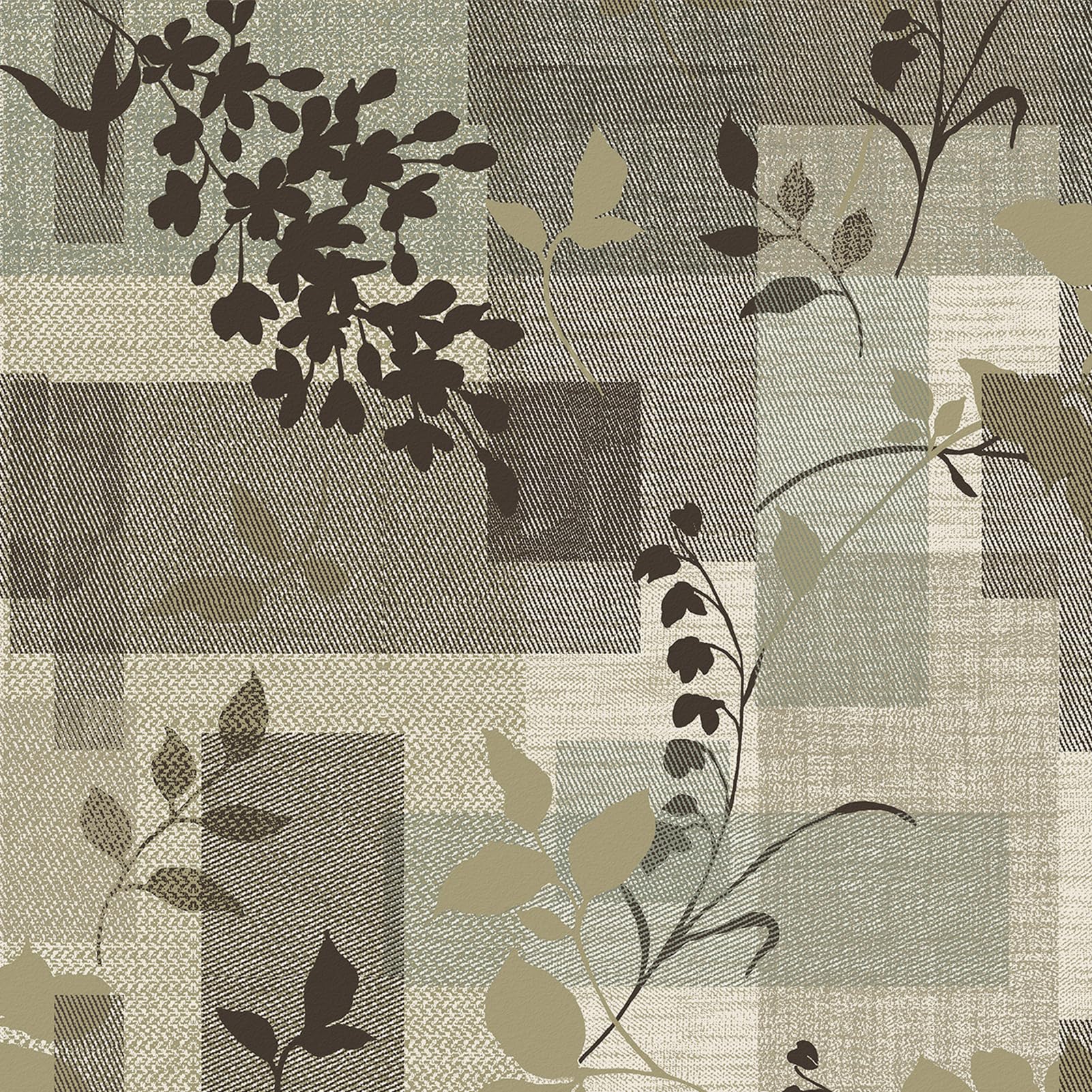 Wallercity Brown Leaves Peel and Stick Wallpaper Botanical Vintage Wallpaper Boho Floral Contact Paper for Cabinets and Drawers Waterproof Self