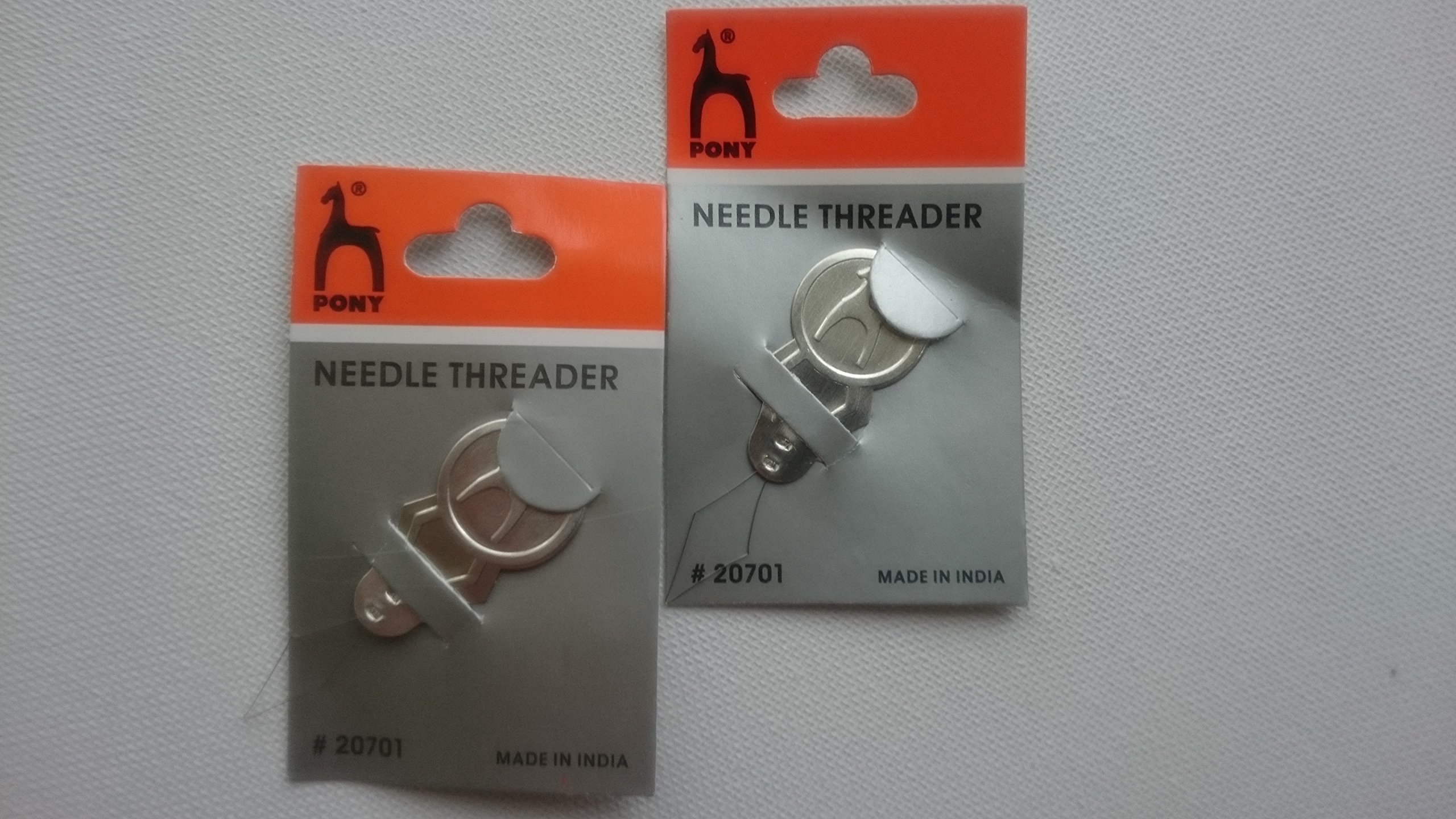 PONY Needle Threader 1C (Pack of 5) & PONY EFP Thread Nipper -99401(Pack of 2) & PONY Seam Ripper W.BALL-99805 (Pack of 2)