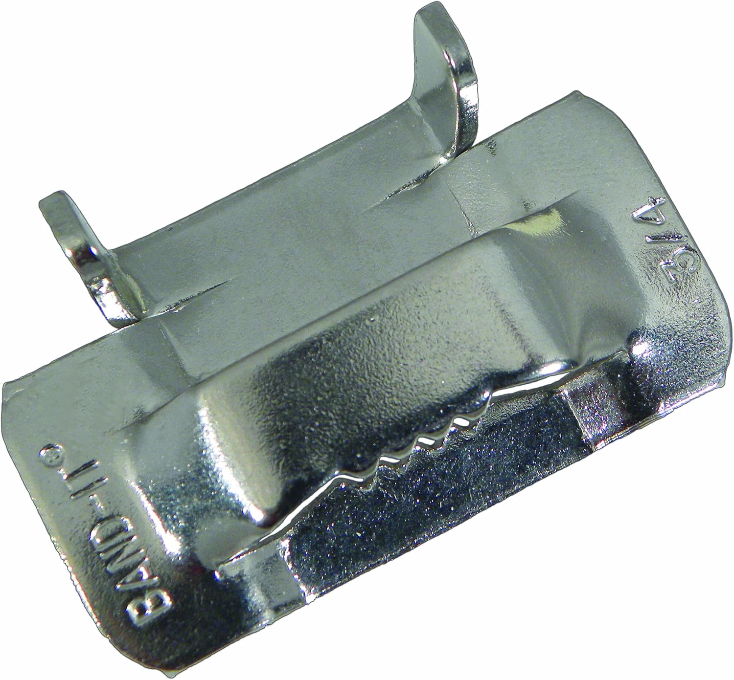 BAND-IT C25599 201/301 Stainless Steel Ear-Lokt Buckle, 5/8" Width, 100 per Box